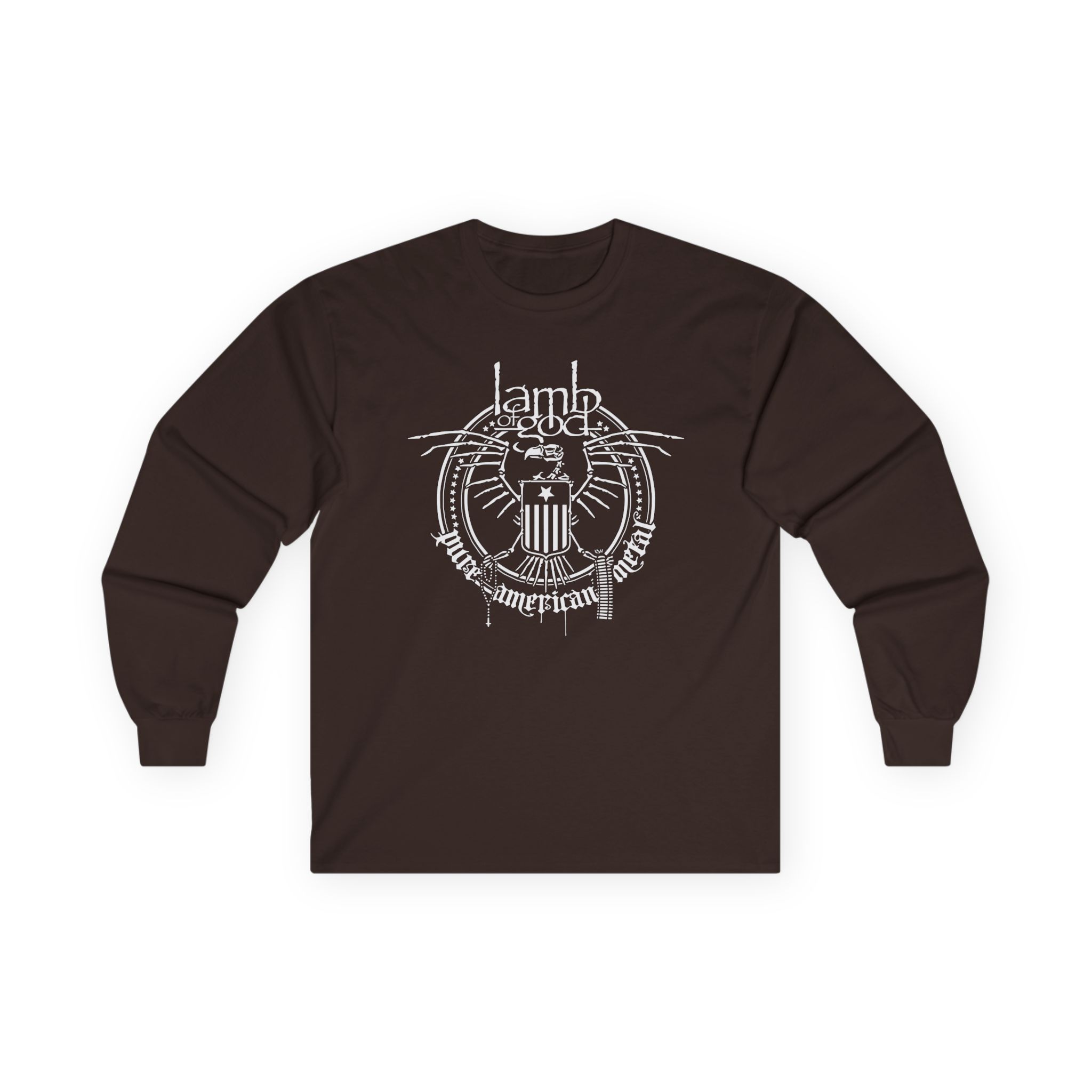 Lamb of God Skeleton Eagle Unisex Ultra Cotton Long Sleeve Tee