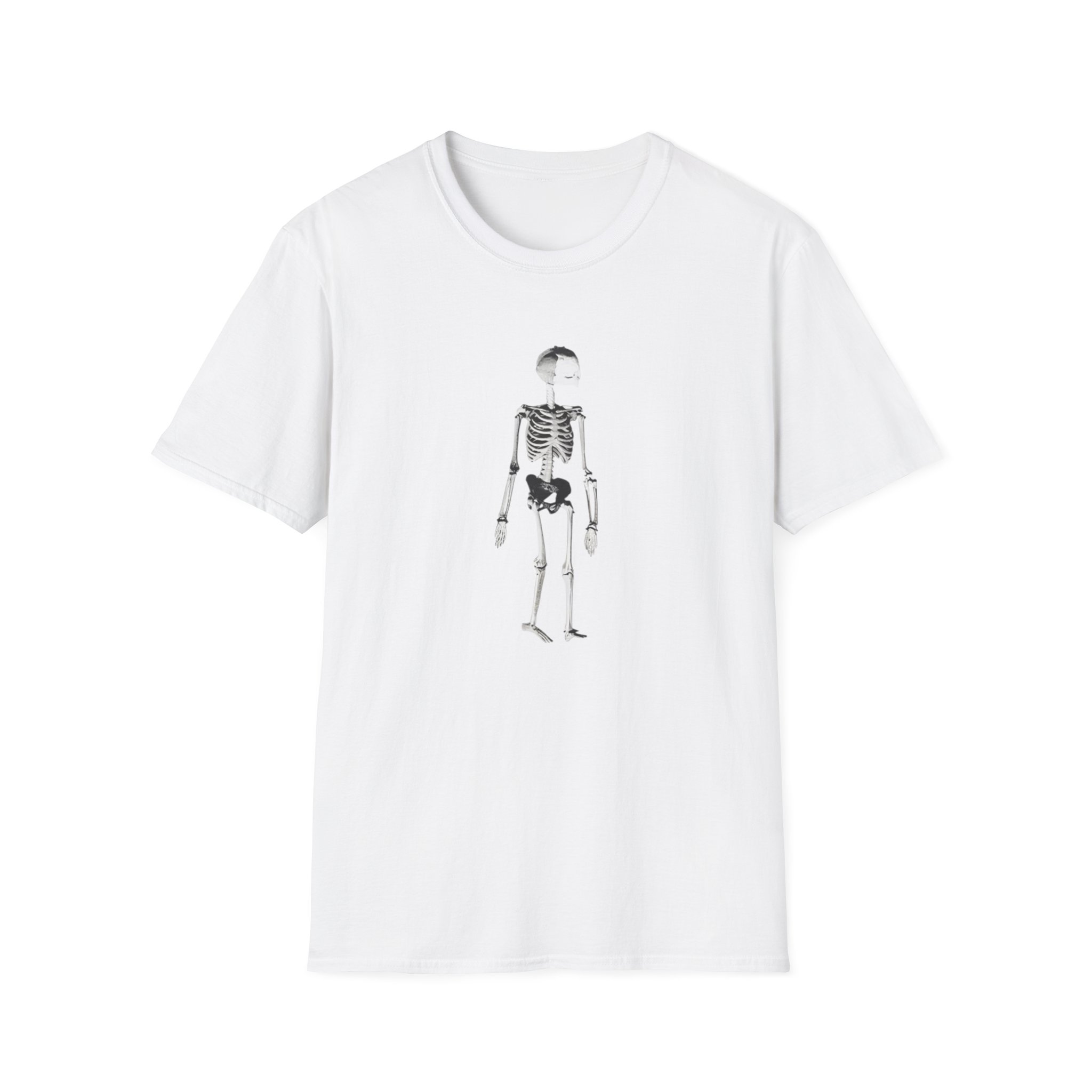 Kurt Cobain Skeleton Unisex Softstyle T-Shirt