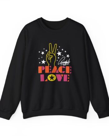 Ringo Starr Peace & Love Peace Sign Unisex Heavy Blend™ Crewneck Sweatshirt
