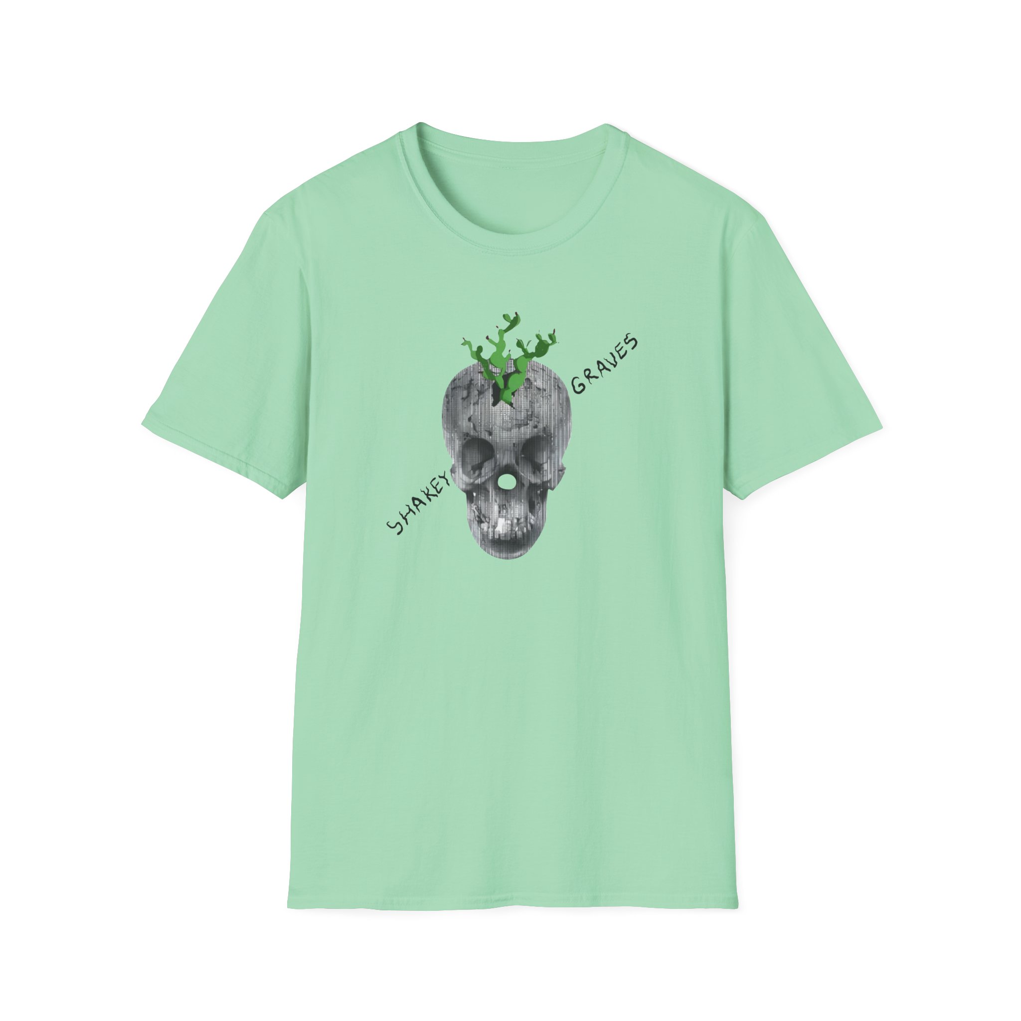 Shakey Graves Skull Unisex Softstyle T-Shirt
