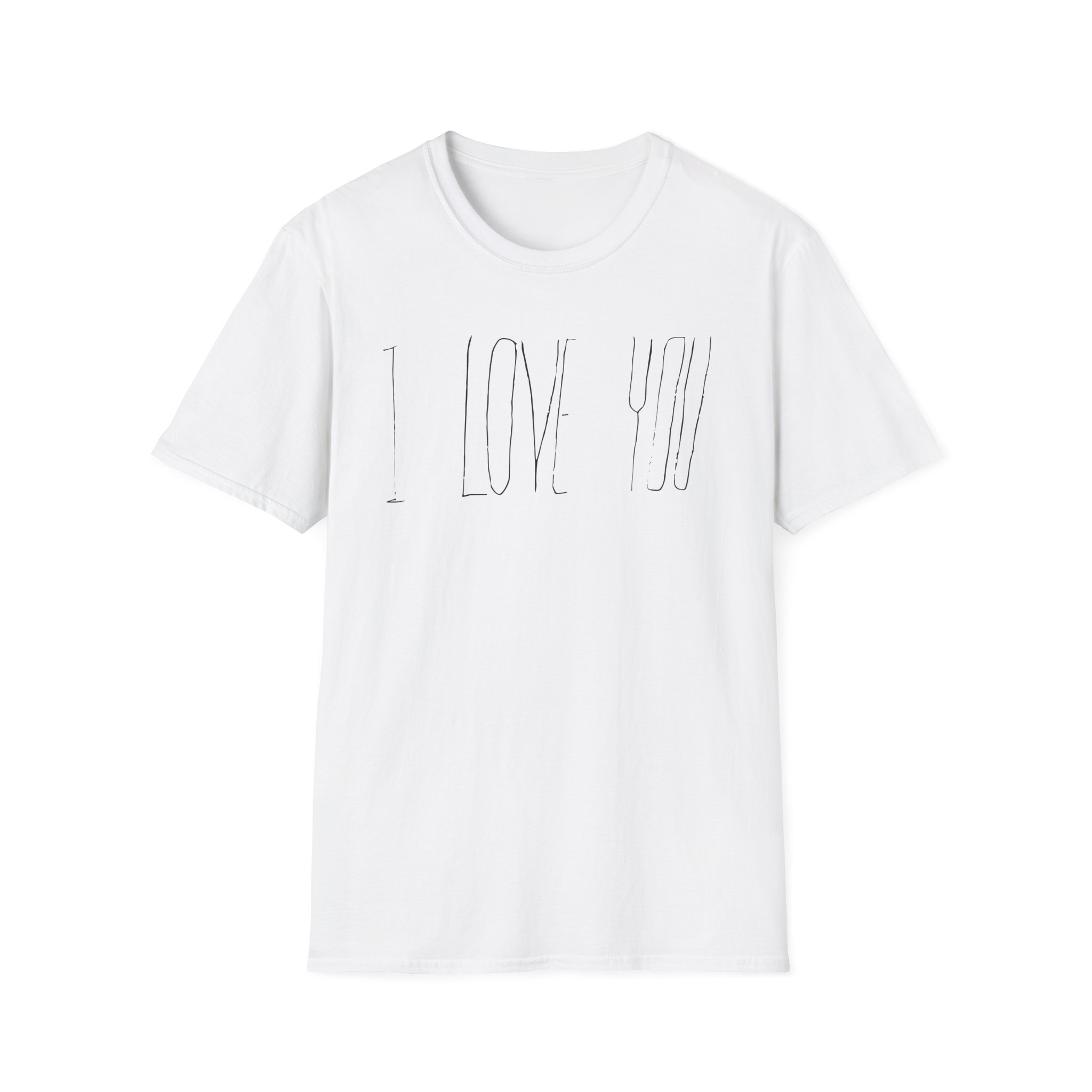 Kurt Cobain I Love You Unisex Softstyle T-Shirt