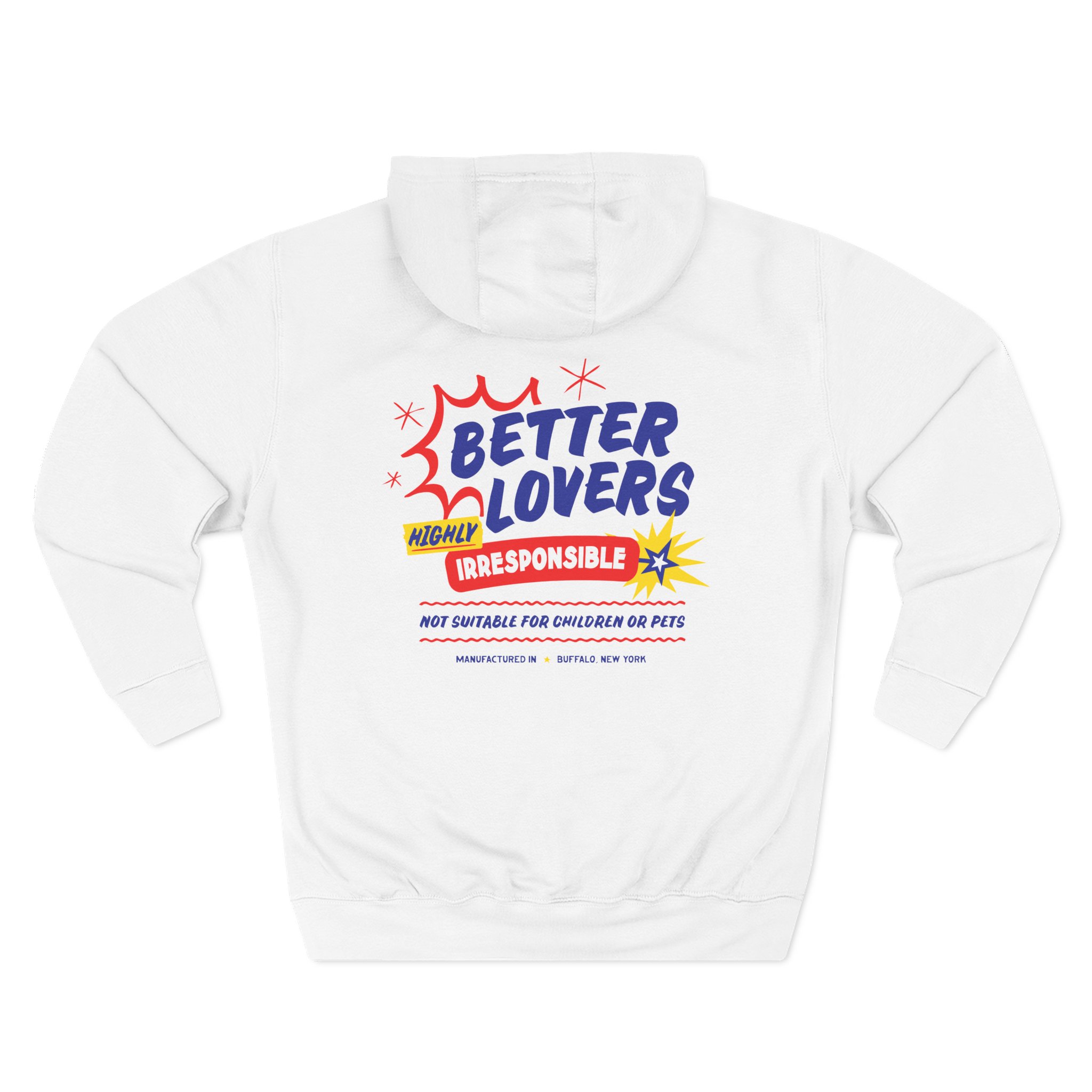 Better Lovers Not Suitable for Children Three-Panel Fleece Hoodie
