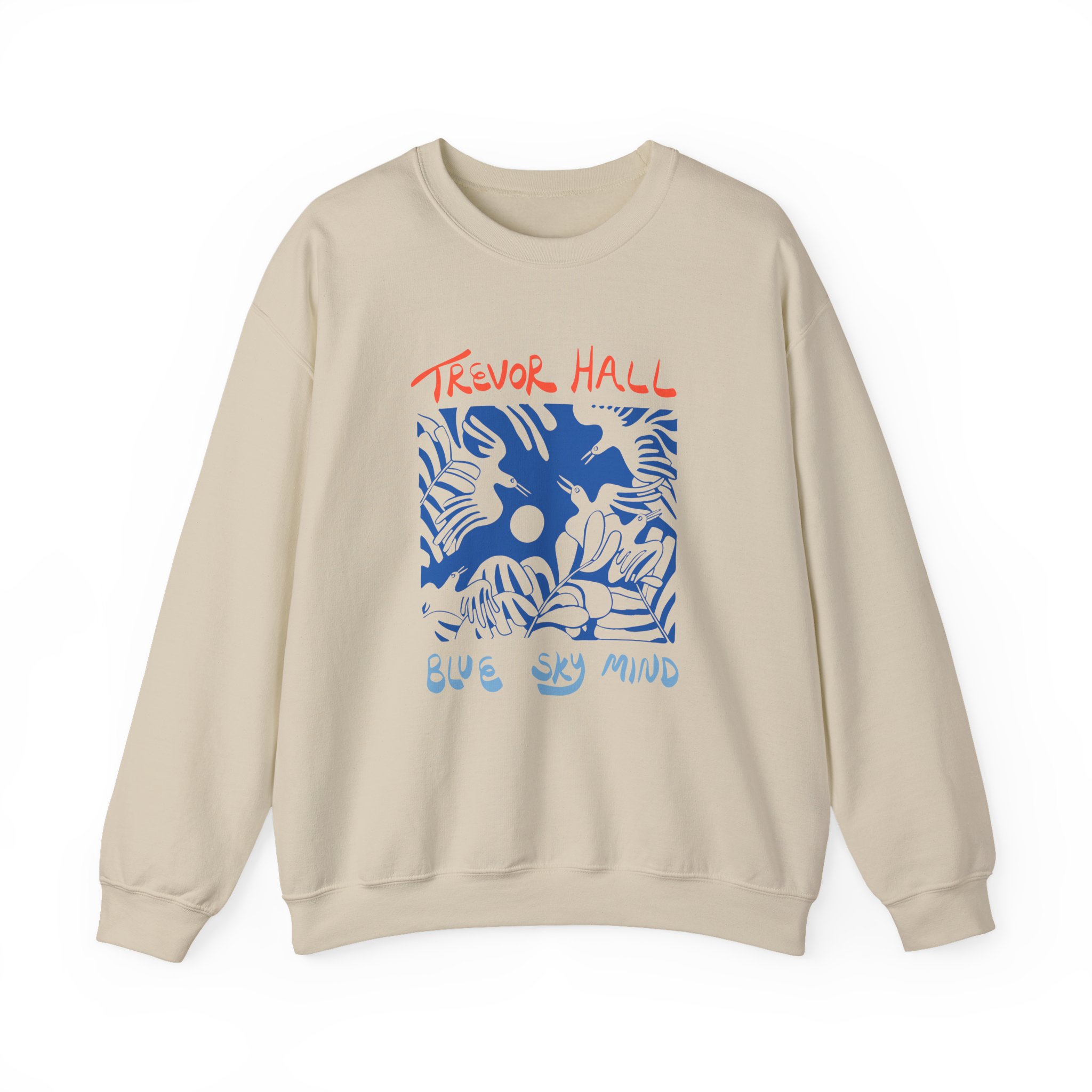 Trevor Hall Blue Sky Mind Birds Unisex Heavy Blendâ„¢ Crewneck Sweatshirt
