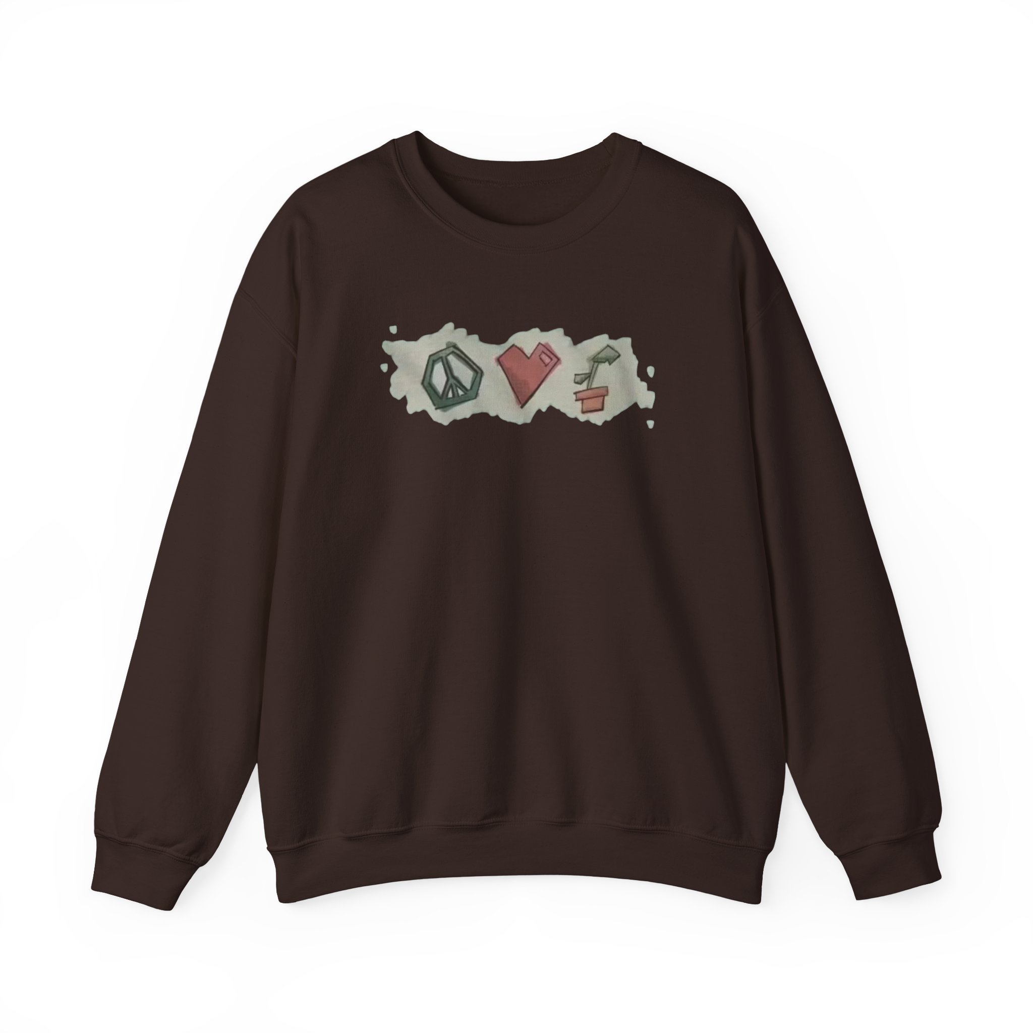 Mumbo Jumbo Peace, Love and Plants Unisex Heavy Blendâ„¢ Crewneck Sweatshirt