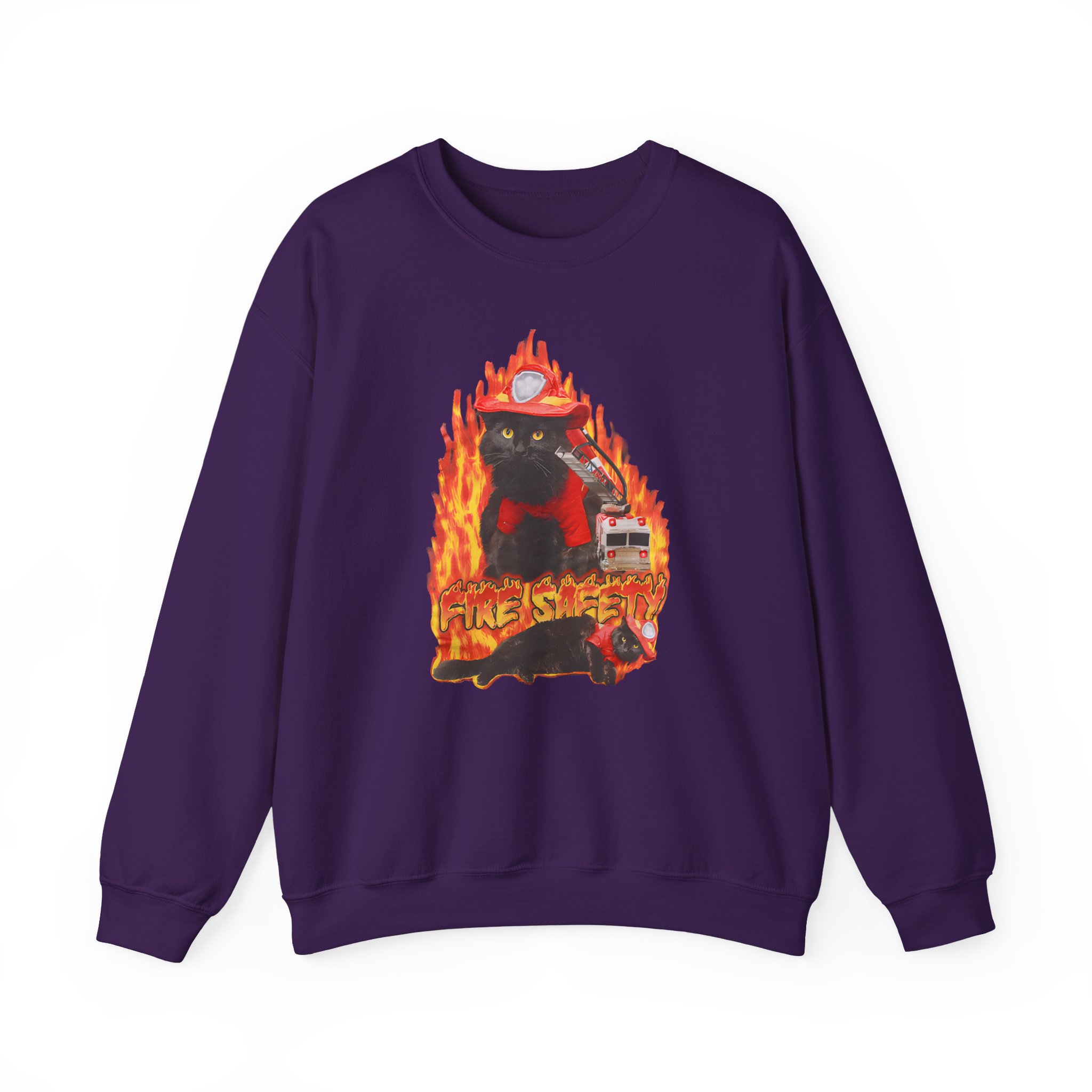 William Osman Fire Safety Unisex Heavy Blendâ„¢ Crewneck Sweatshirt