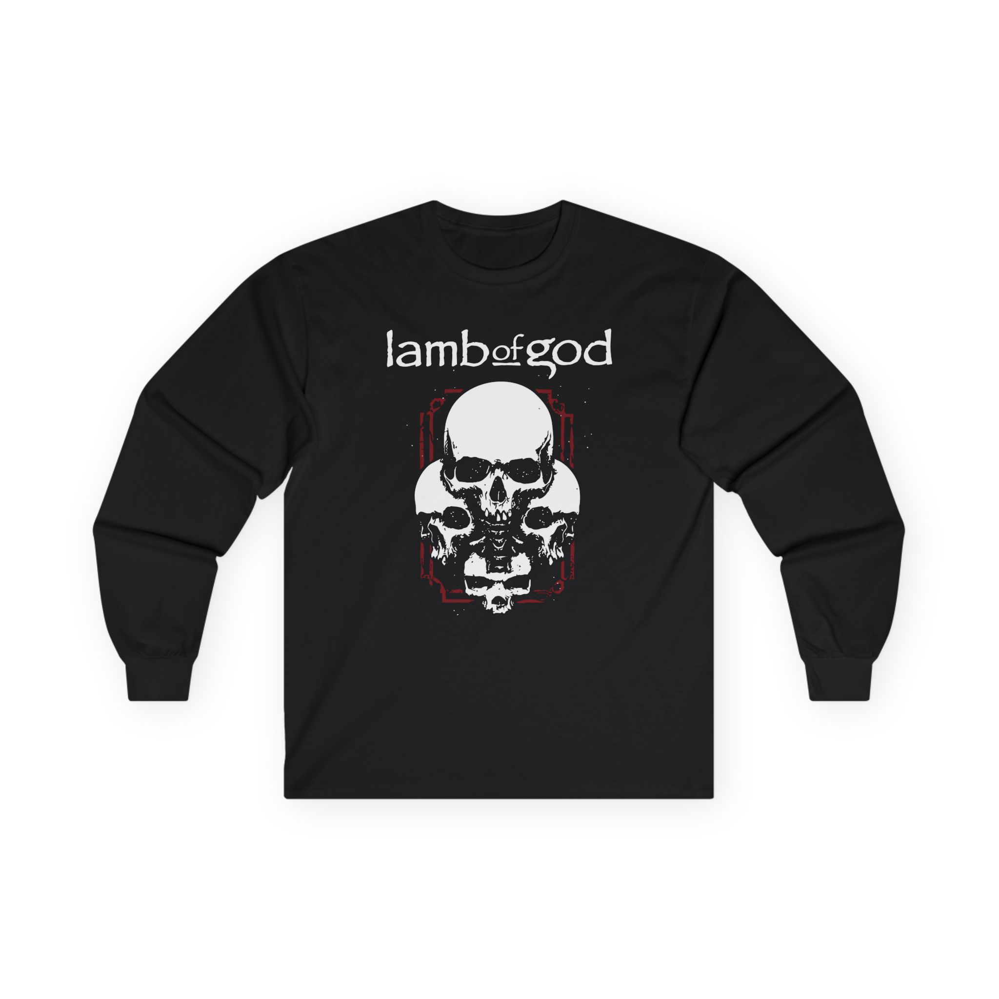 Lamb of God 4 Skulls Unisex Ultra Cotton Long Sleeve Tee
