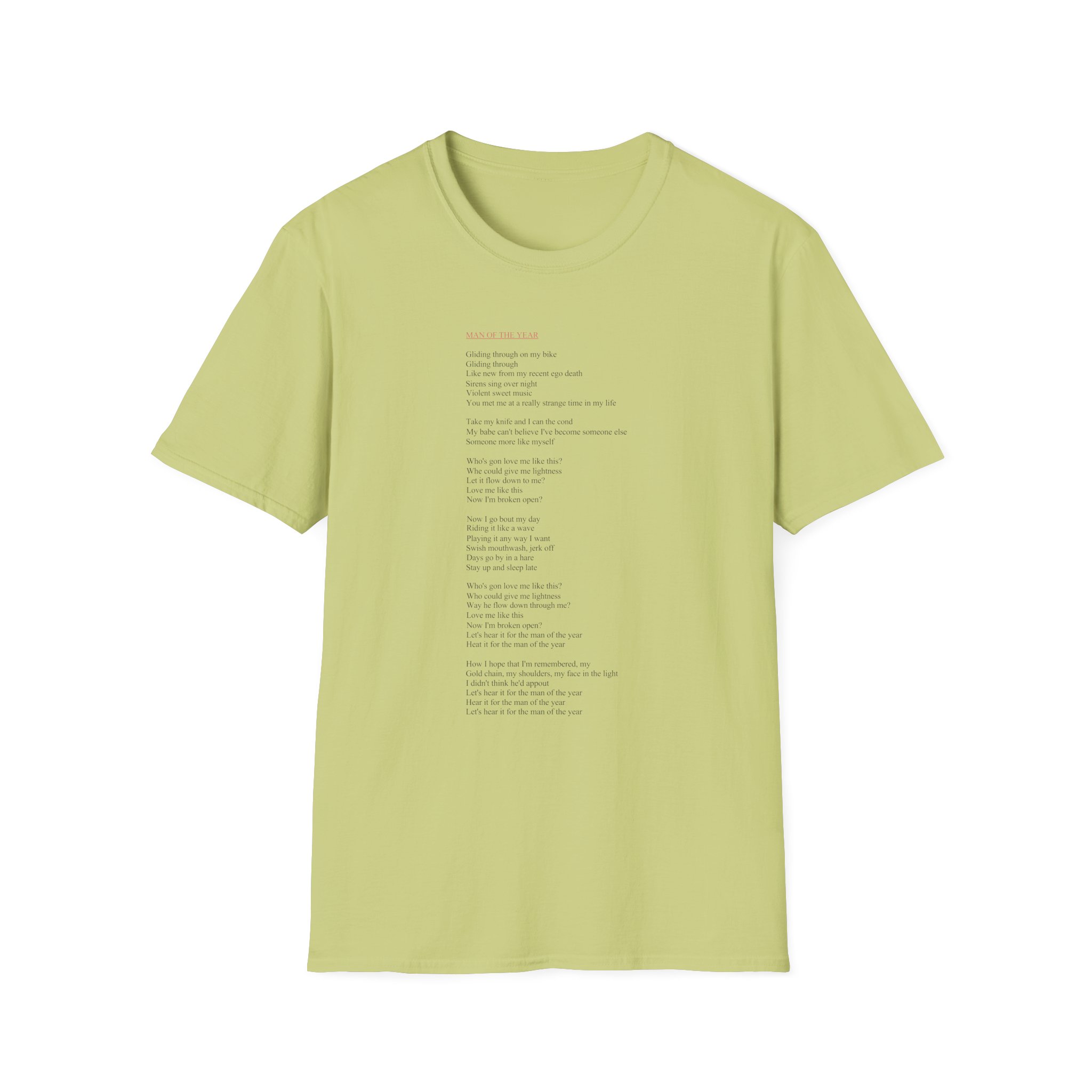Lorde Moty Lyric Unisex Softstyle T-Shirt