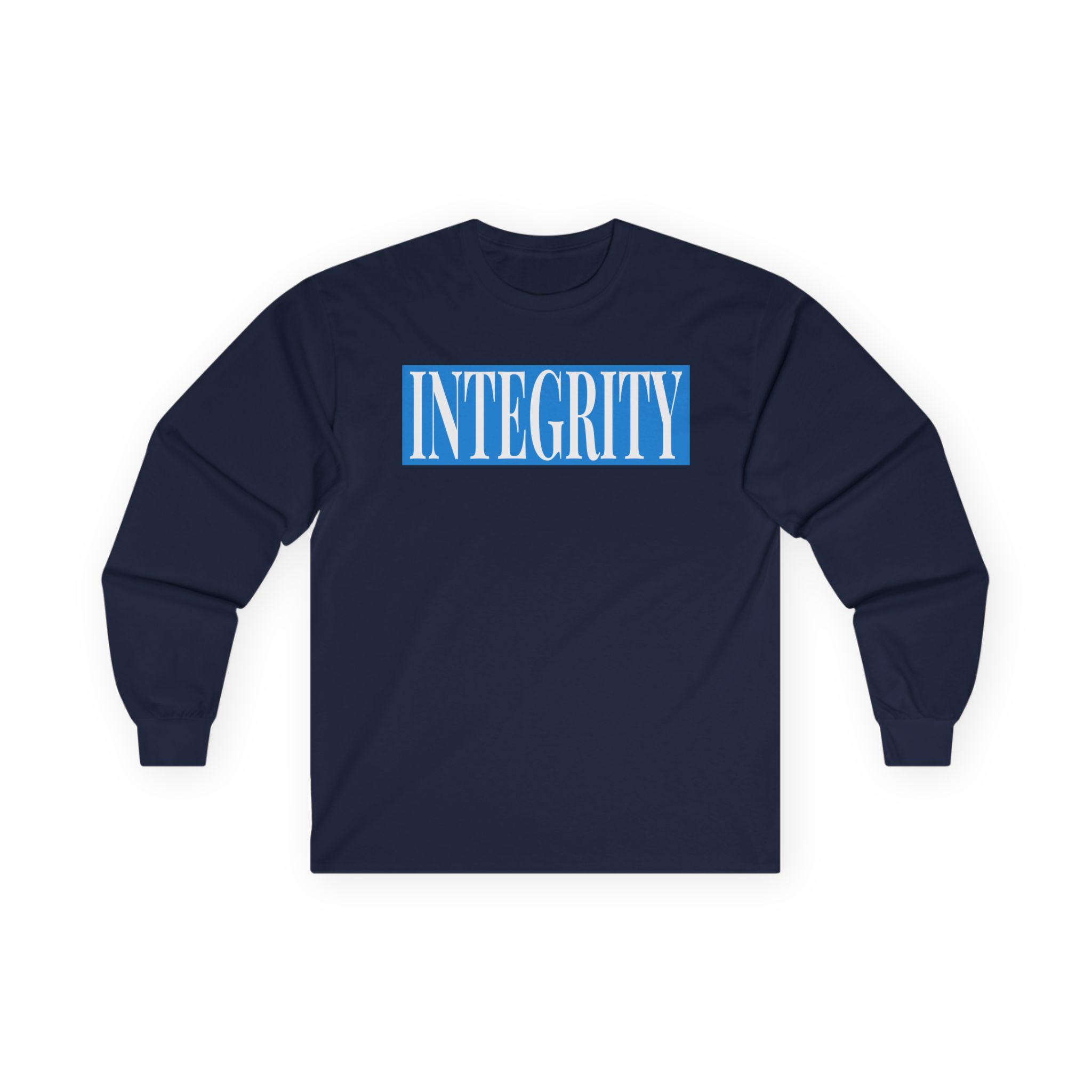 Integrity In Contrast Unisex Ultra Cotton Long Sleeve Tee