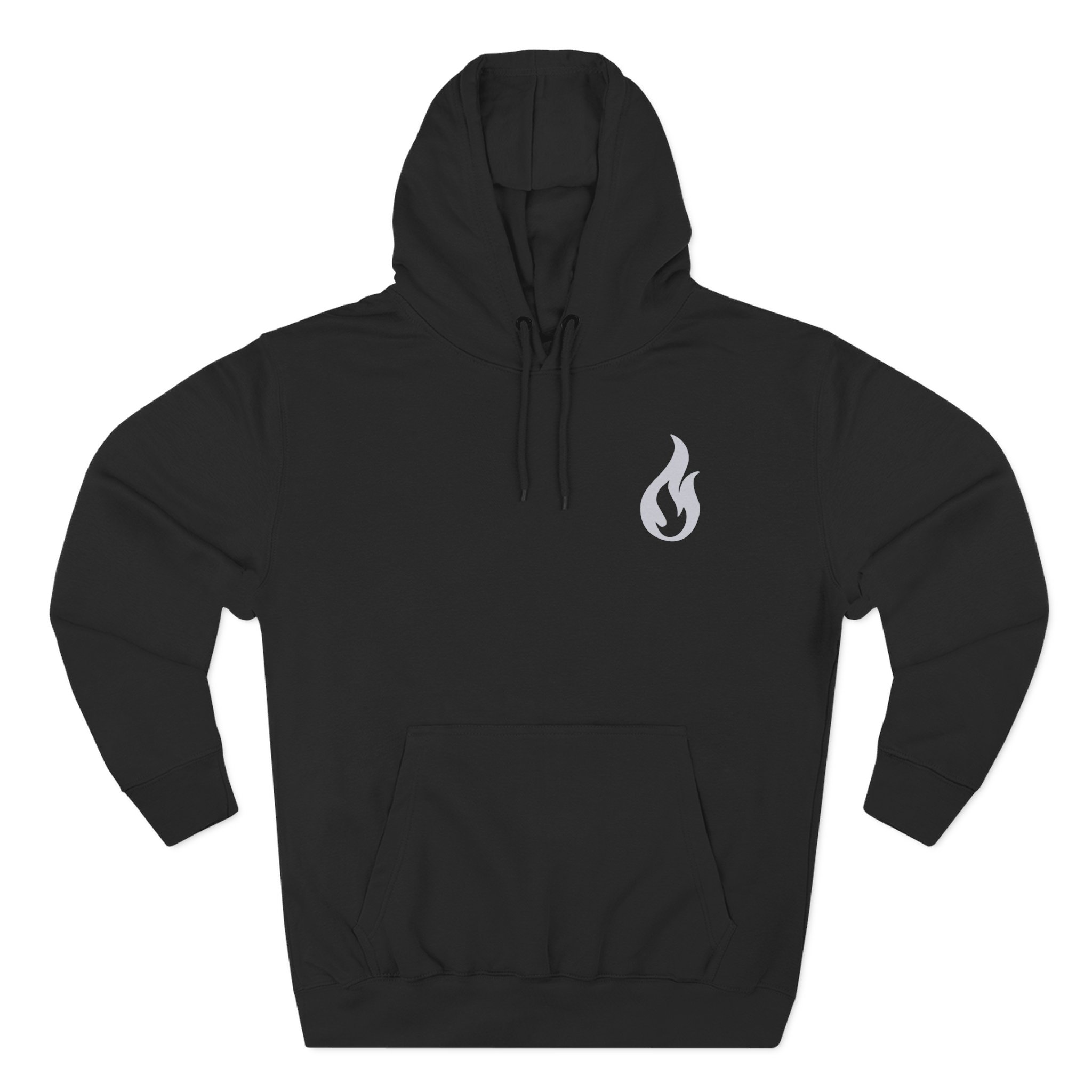Like Moths to Flames Three-Panel Fleece Hoodie