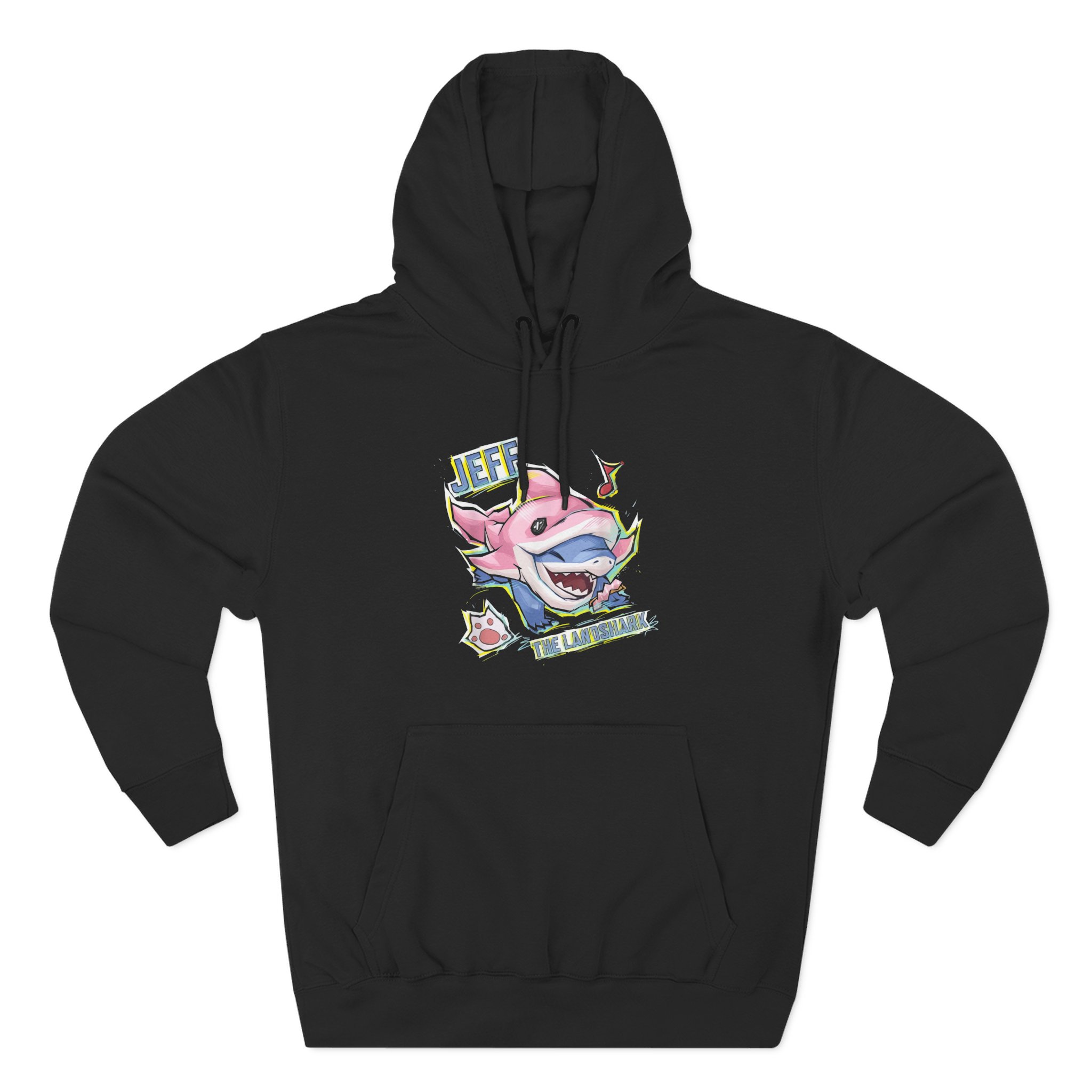 Jeff the Land Shark Three-Panel Fleece Hoodie