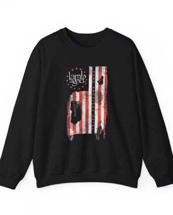 Lamb of God Pure American Metal Flag Unisex Heavy Blend™ Crewneck Sweatshirt