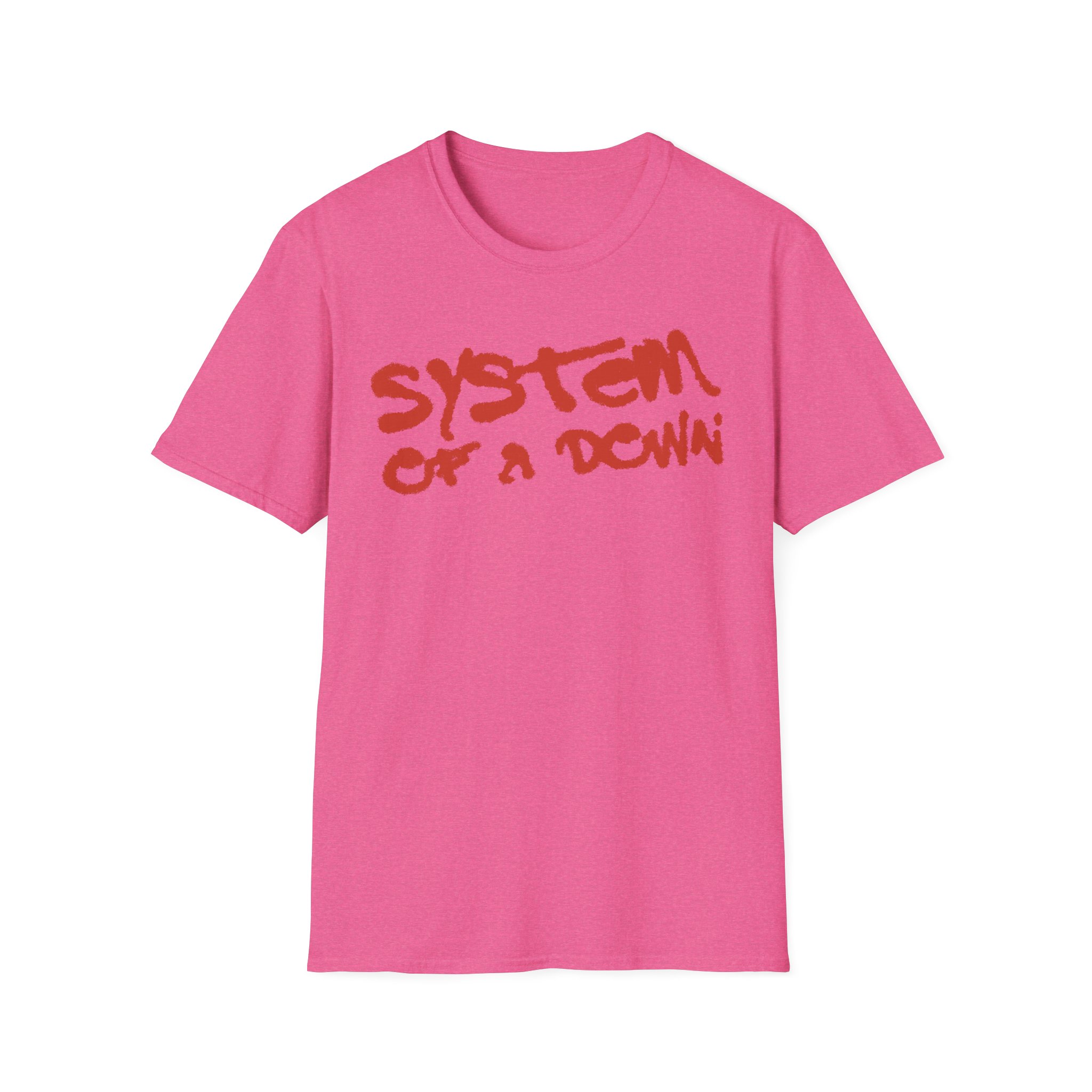 System of a Down Puff Script Unisex Softstyle T-Shirt