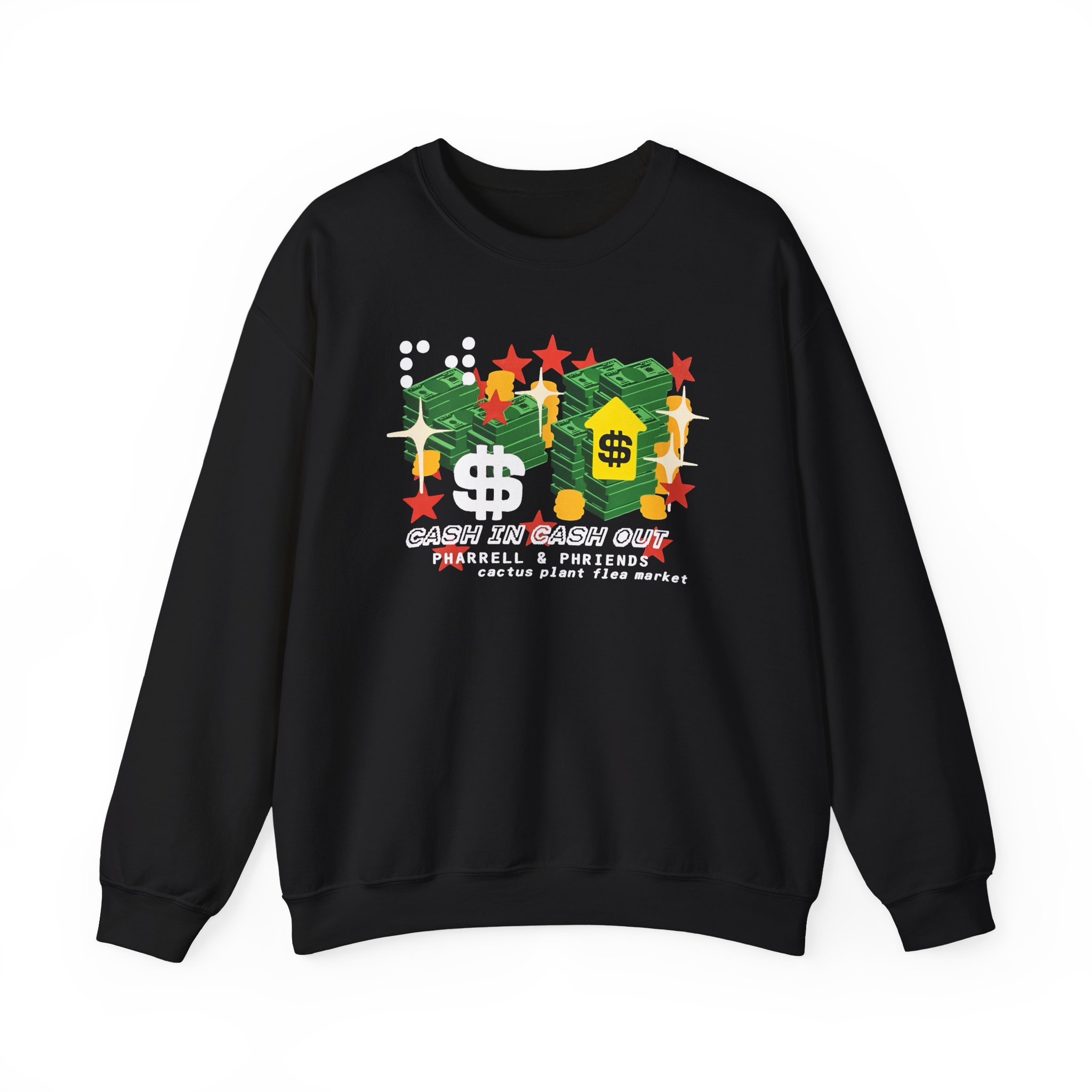 Pharrell Williams Cash in Cash Out Unisex Heavy Blendâ„¢ Crewneck Sweatshirt