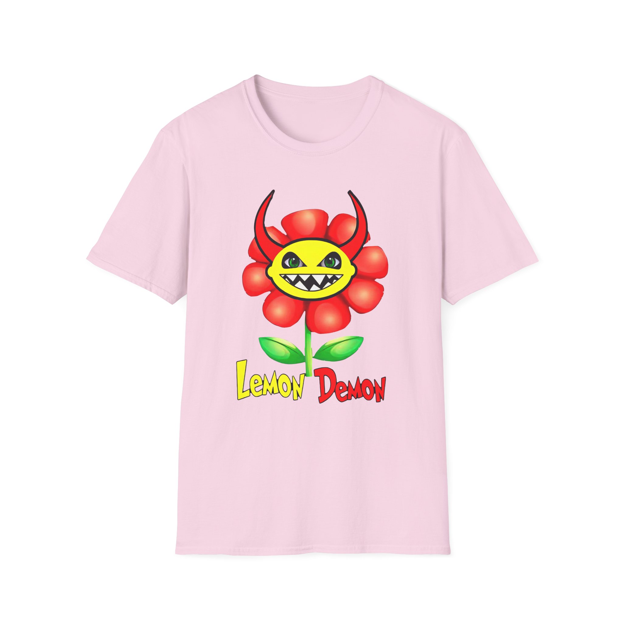 Lemon Demon Flower Unisex Softstyle T-Shirt