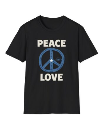 Ringo Starr Peace Love Star Center Unisex Softstyle T-Shirt