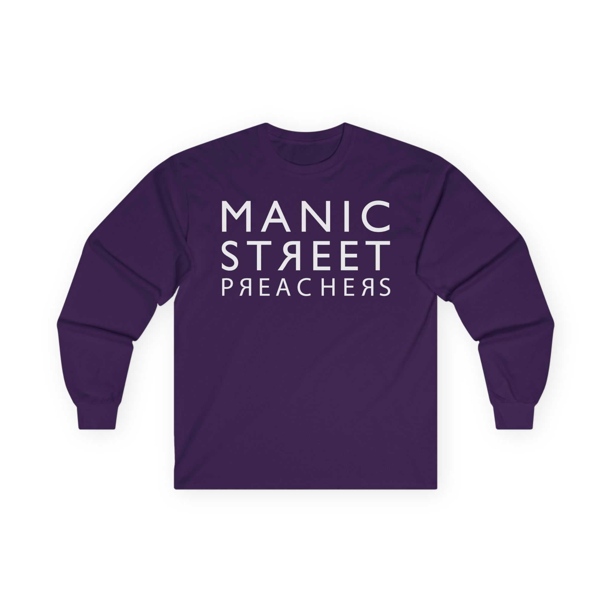 Manic Street Preachers Reversed Logo Unisex Ultra Cotton Long Sleeve Tee