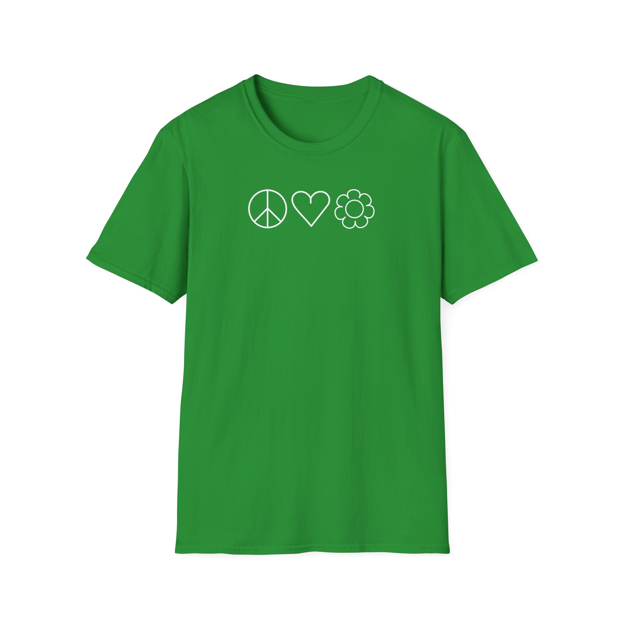 Mumbo Jumbo Peace, Love and Plants Unisex Softstyle T-Shirt