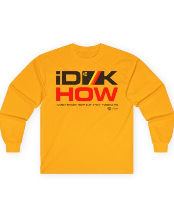 iDKHOW Striped Box Gold Unisex Ultra Cotton Long Sleeve Tee