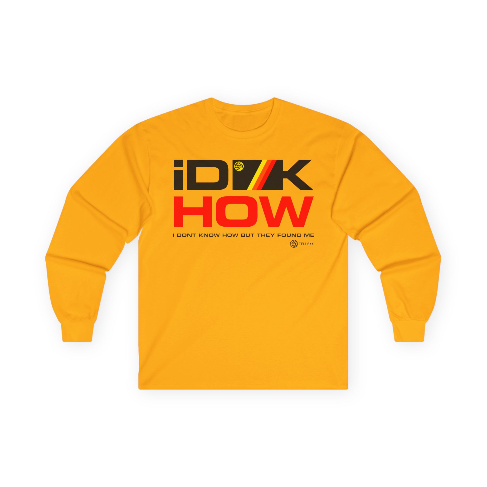 iDKHOW Striped Box Gold Unisex Ultra Cotton Long Sleeve Tee