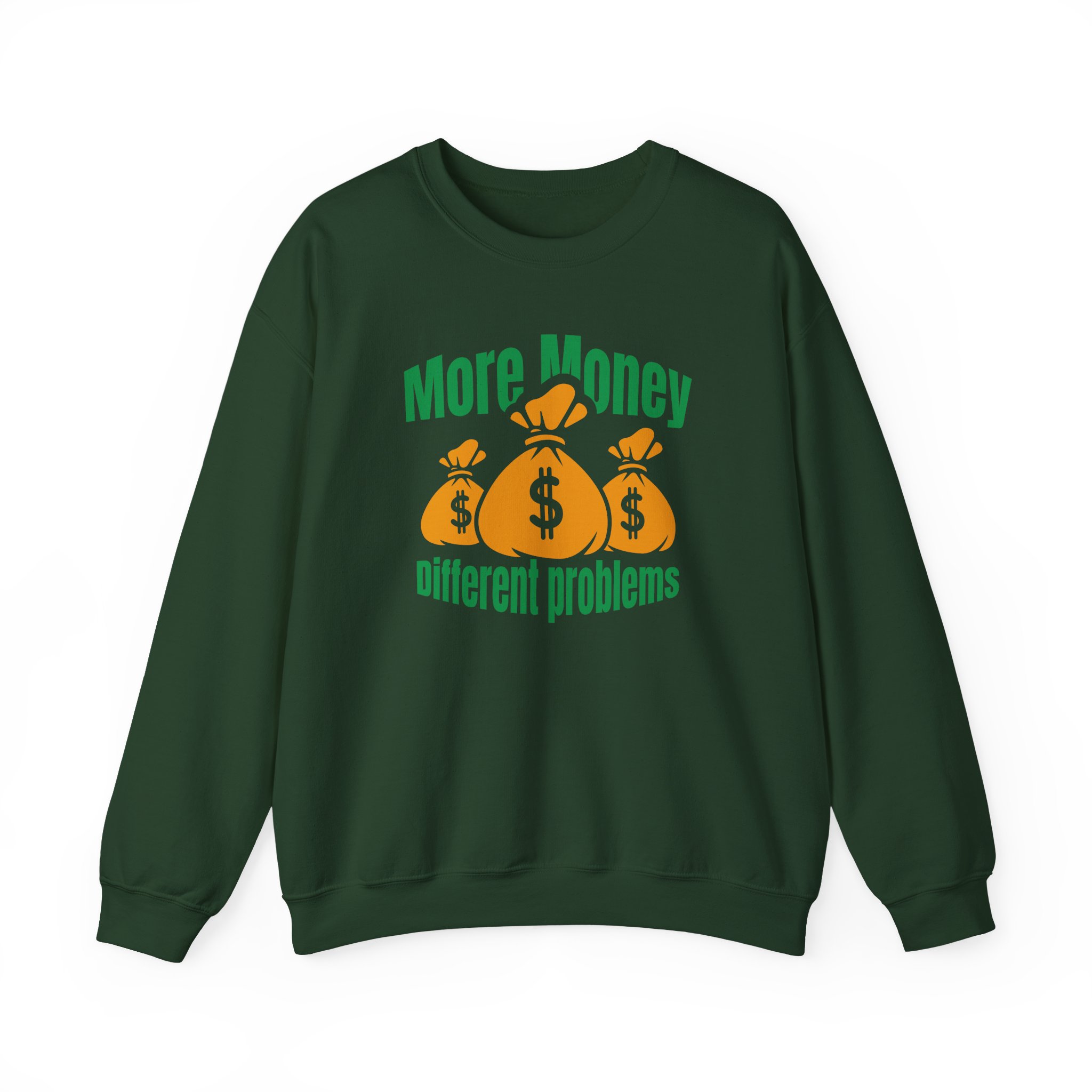 Aba and Preach More Money Different Problems Unisex Heavy Blendâ„¢ Crewneck Sweatshirt