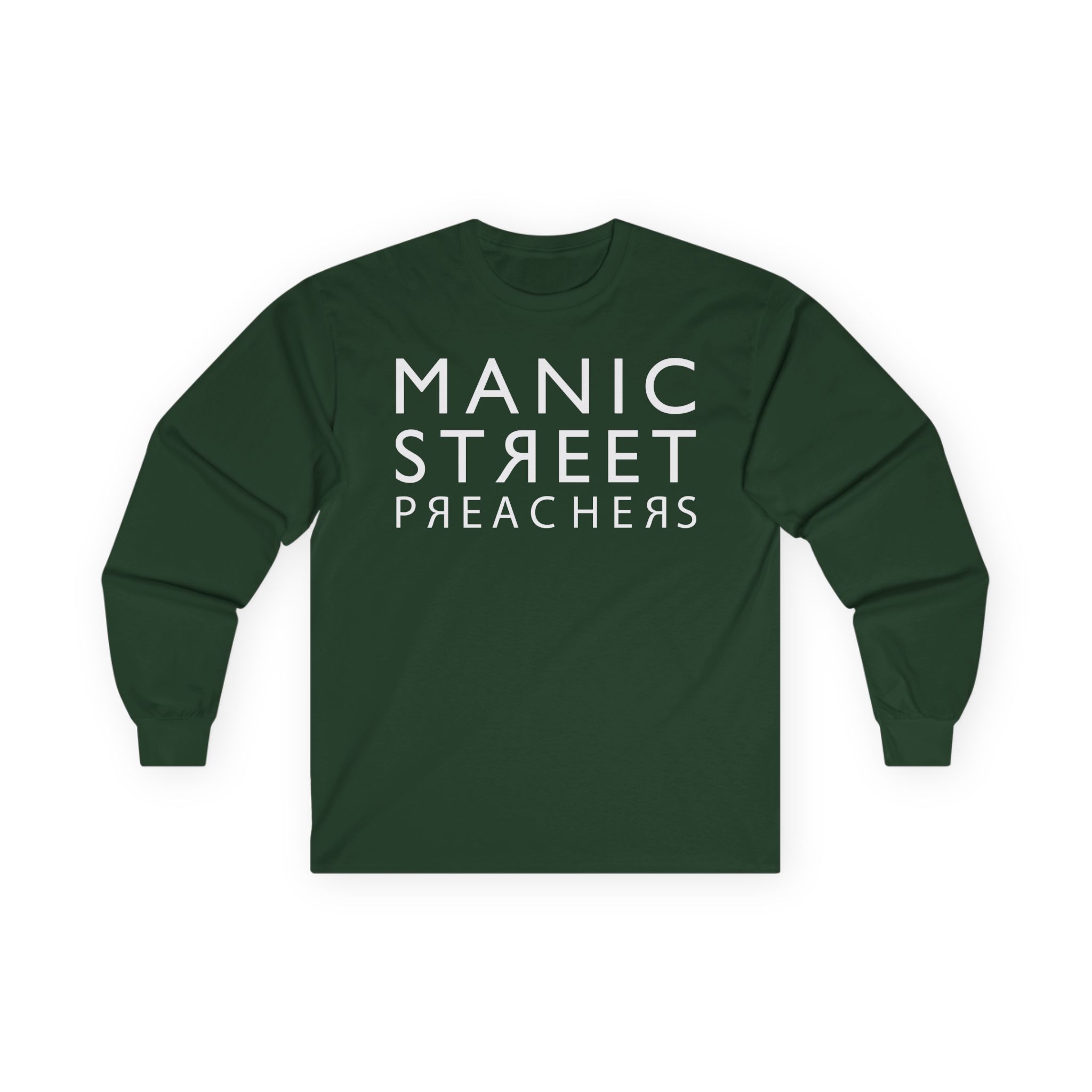 Manic Street Preachers Reversed Logo Unisex Ultra Cotton Long Sleeve Tee