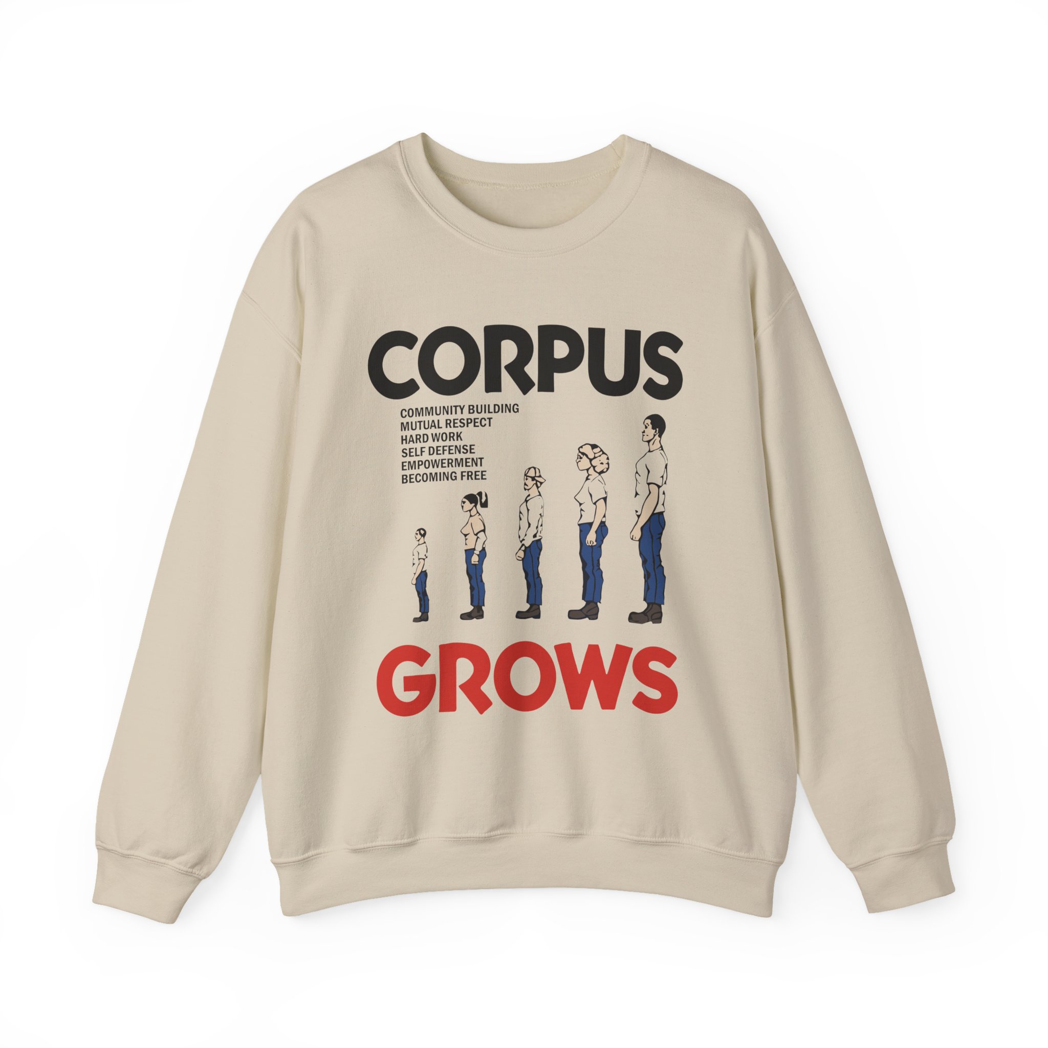 Show Me the Body Corpus Grows Unisex Heavy Blendâ„¢ Crewneck Sweatshirt