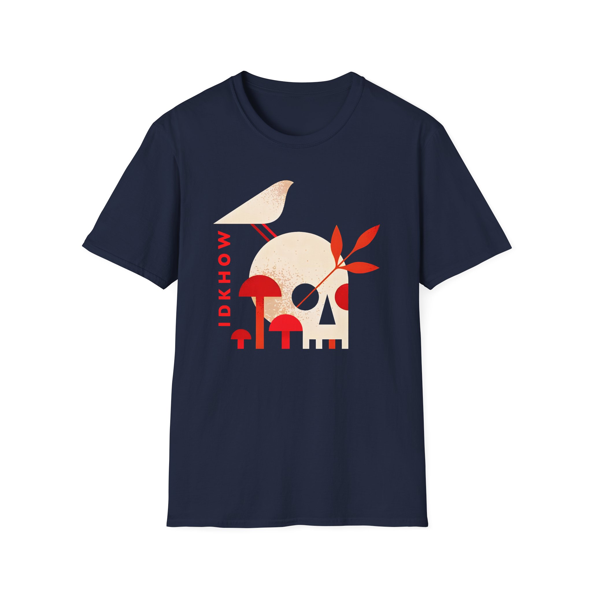 iDKHOW Skull Mushroom Unisex Softstyle T-Shirt
