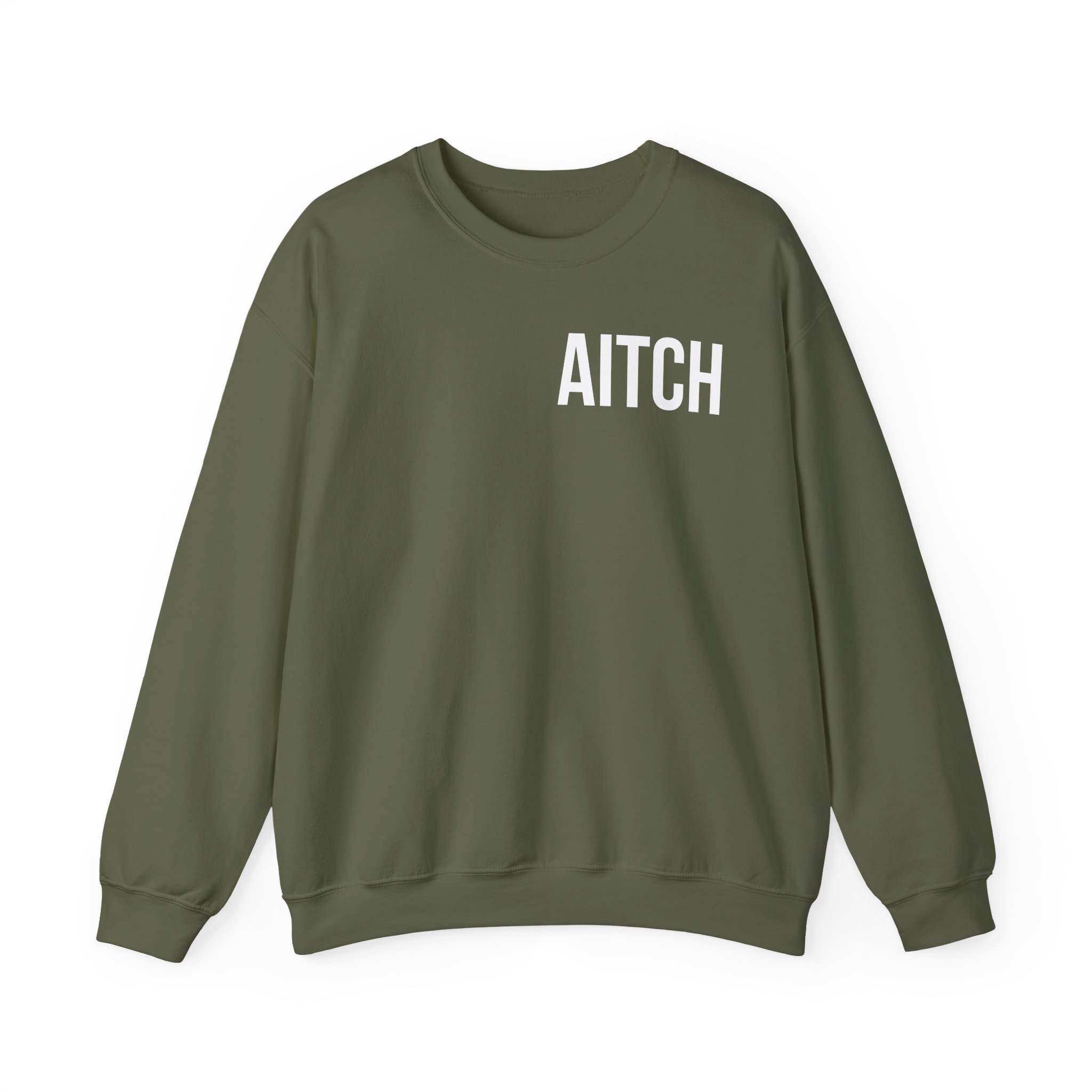 Aitch Pocket Logo Unisex Heavy Blendâ„¢ Crewneck Sweatshirt