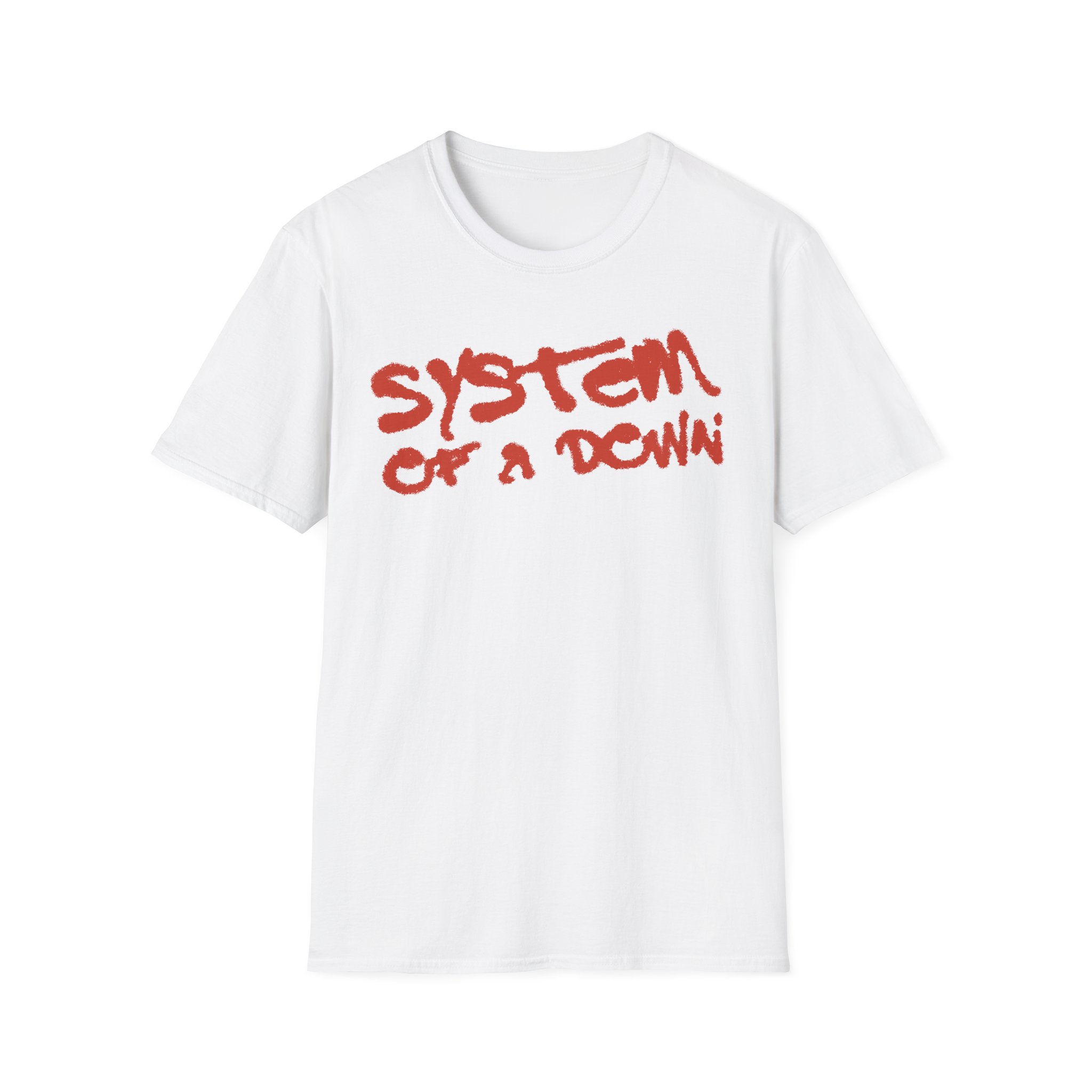 System of a Down Puff Script Unisex Softstyle T-Shirt