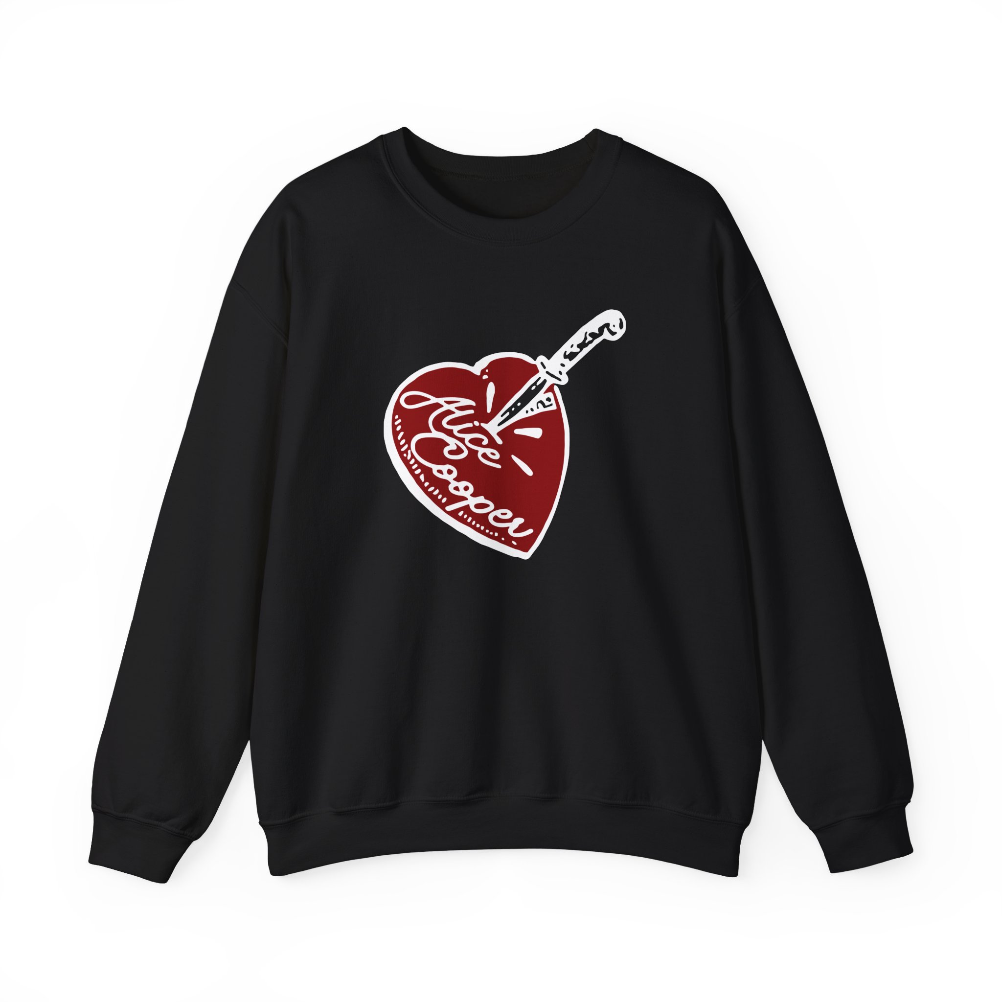 Alice Cooper Stab Heart Unisex Heavy Blendâ„¢ Crewneck Sweatshirt