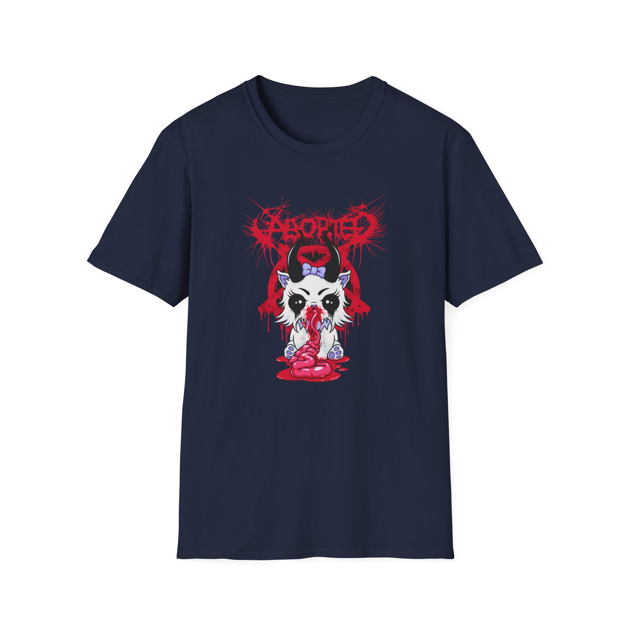 Aborted Grimkitty Unisex Softstyle T-Shirt