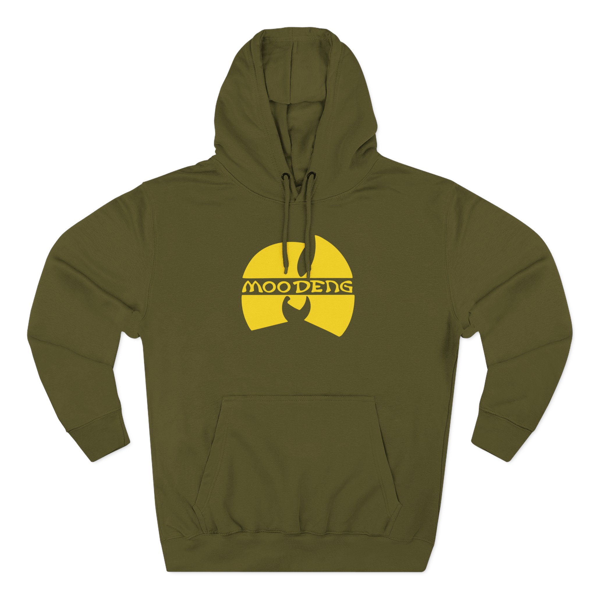Moo Deng Clan Three-Panel Fleece Hoodie