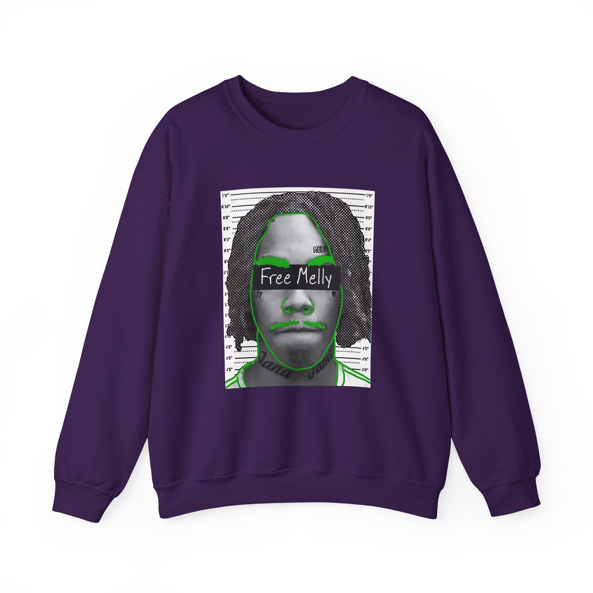 YNW Melly Free Melly Unisex Heavy Blendâ„¢ Crewneck Sweatshirt