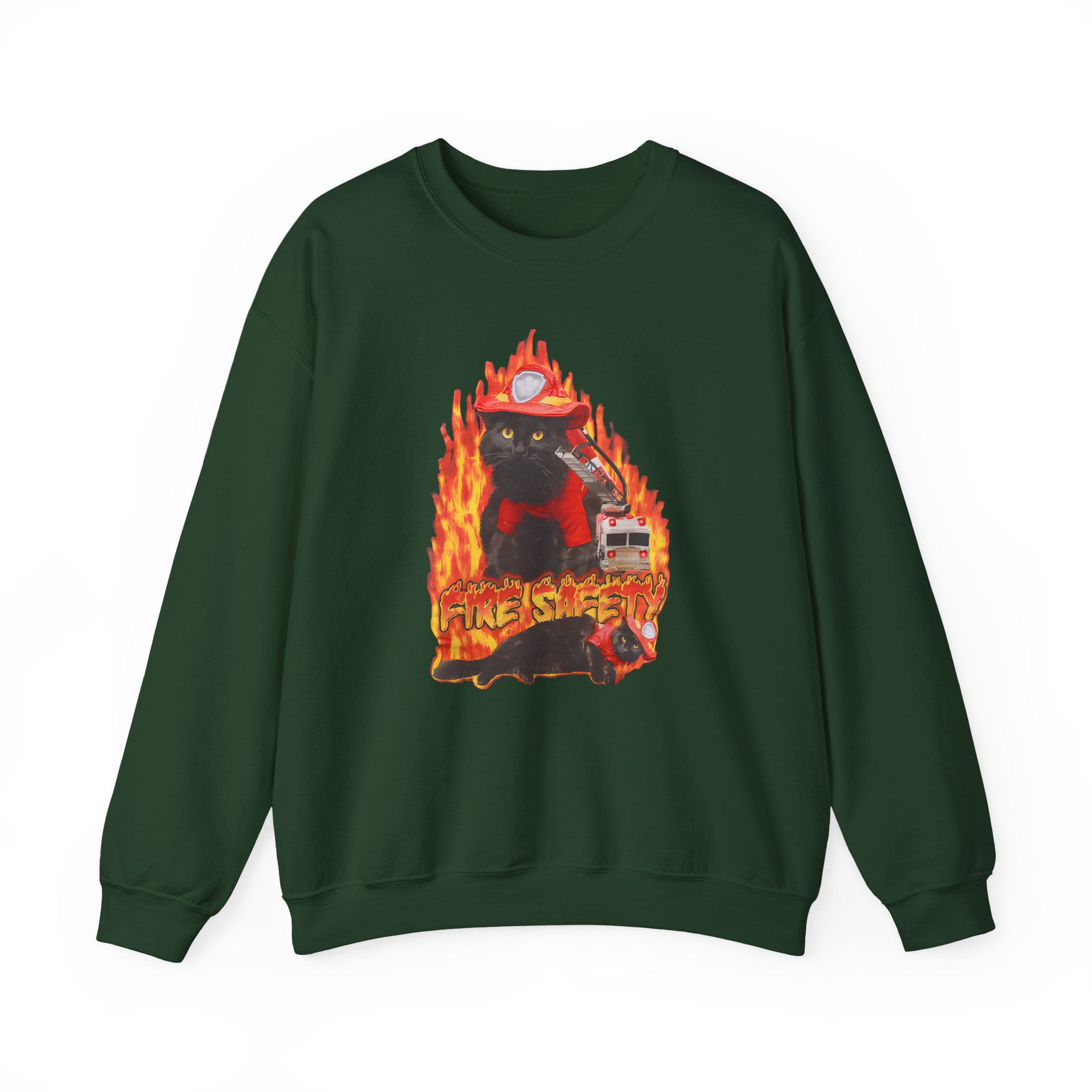 William Osman Fire Safety Unisex Heavy Blendâ„¢ Crewneck Sweatshirt