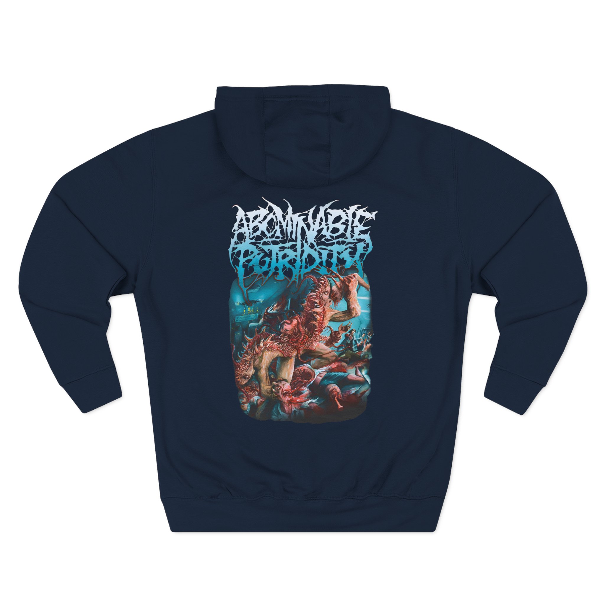 Abominable Putridity Inhuman Abomination Three-Panel Fleece Hoodie