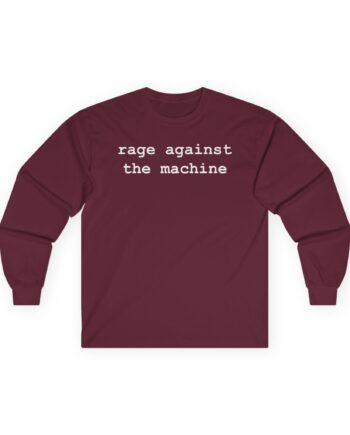 Rage Against the Machine Typewriter Molotov Unisex Ultra Cotton Long Sleeve Tee