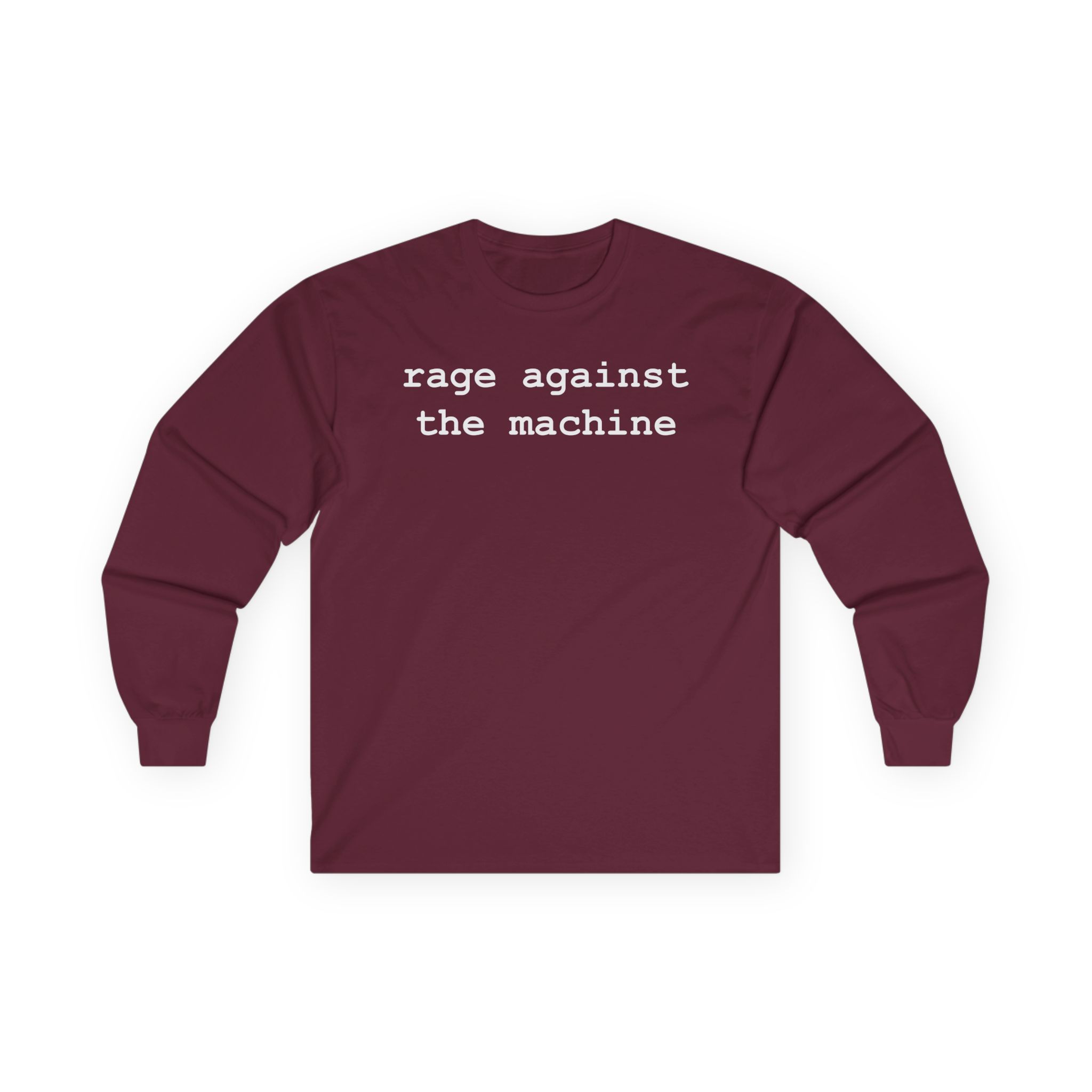 Rage Against the Machine Typewriter Molotov Unisex Ultra Cotton Long Sleeve Tee