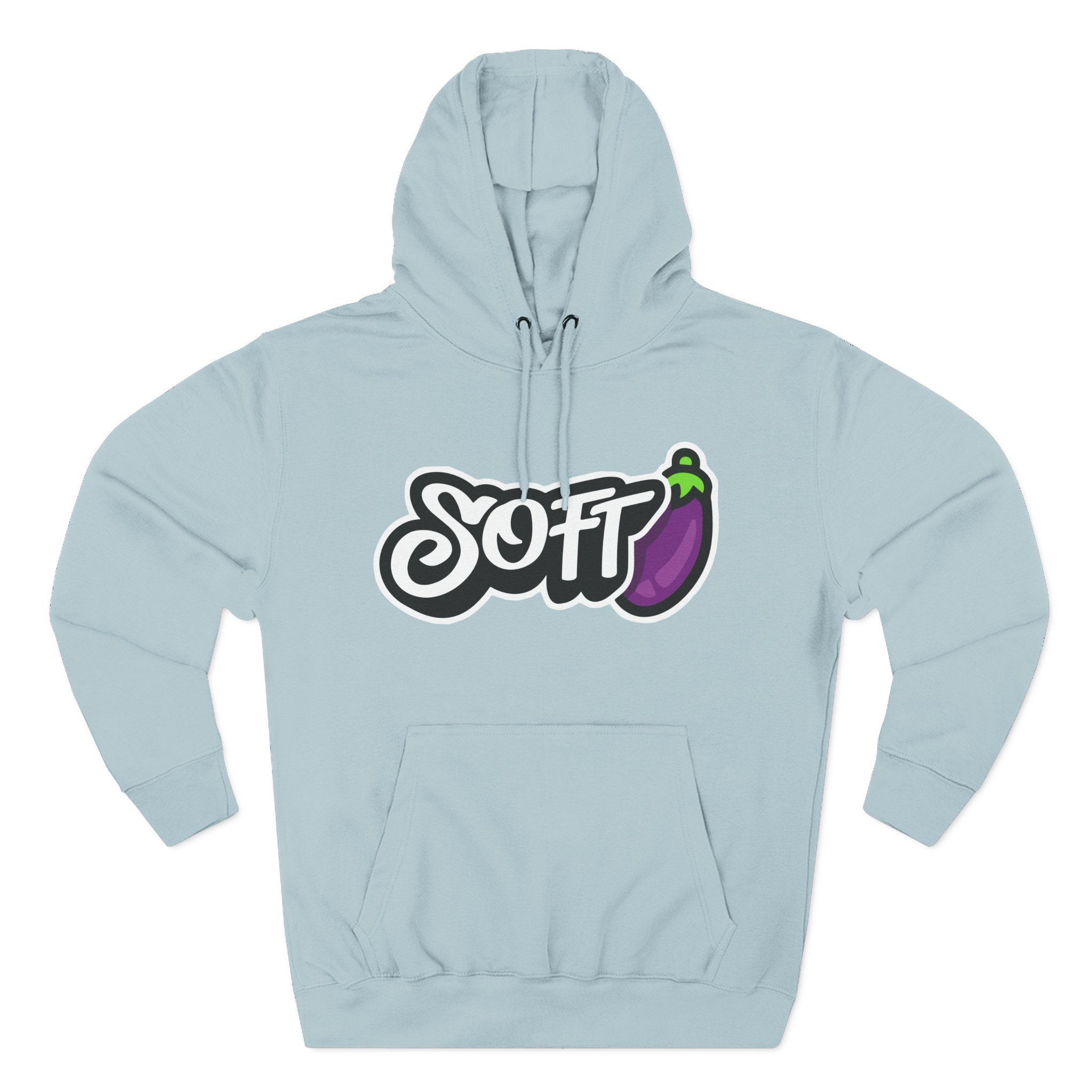 Softwilly Soft Three-Panel Fleece Hoodie