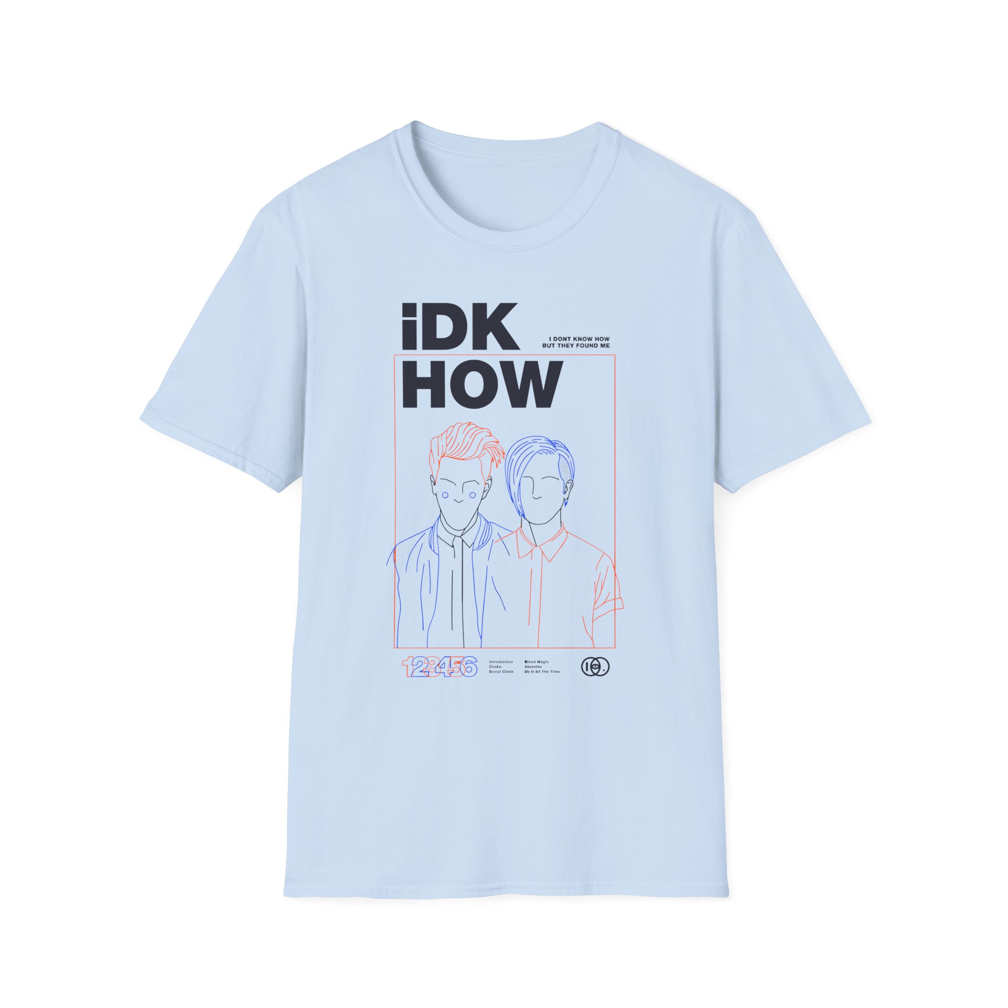 iDKHOW OUTLINES Unisex Softstyle T-Shirt