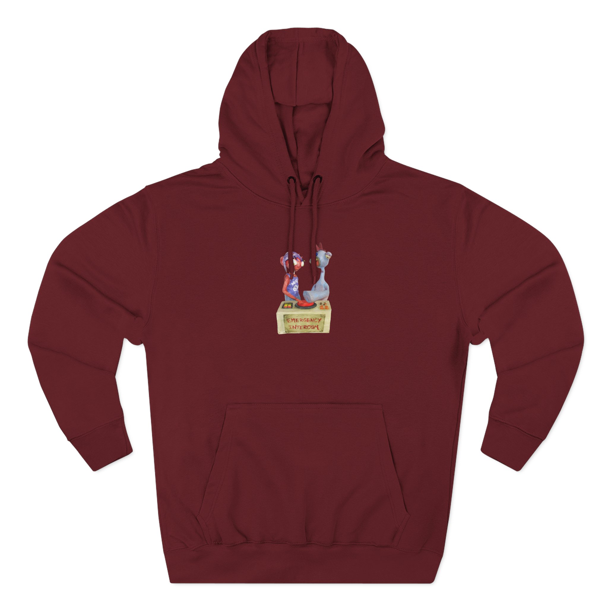 Emergency Intercom Three-Panel Fleece Hoodie