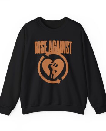 Rise Against Blurred Heartfist Unisex Heavy Blend™ Crewneck Sweatshirt