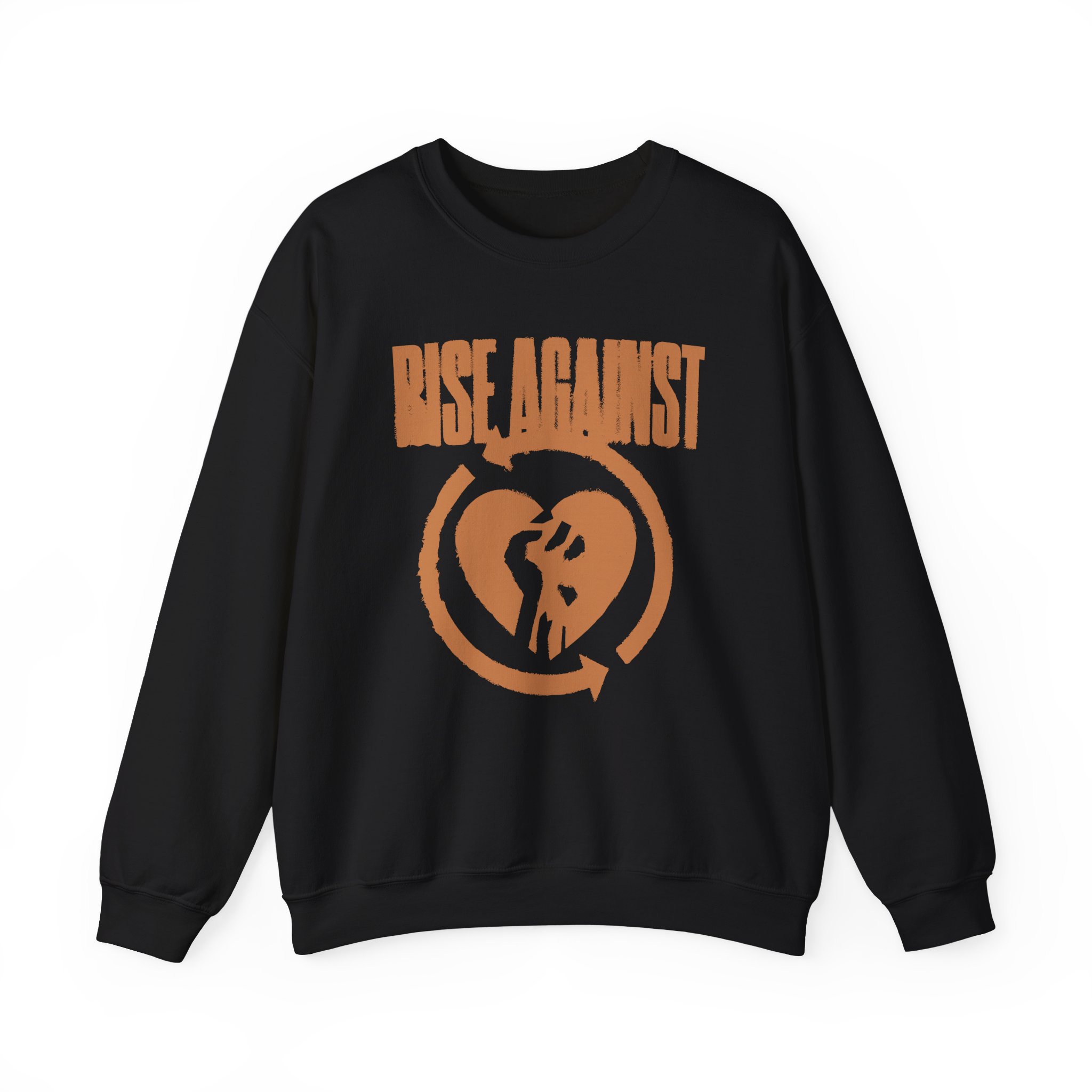 Rise Against Blurred Heartfist Unisex Heavy Blendâ„¢ Crewneck Sweatshirt