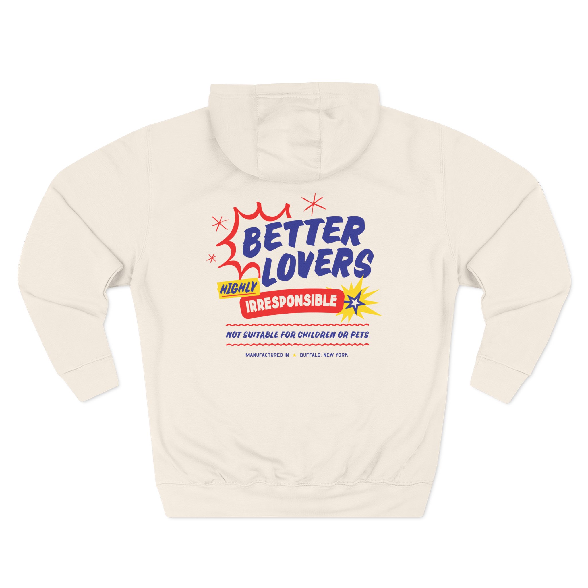 Better Lovers Not Suitable for Children Three-Panel Fleece Hoodie