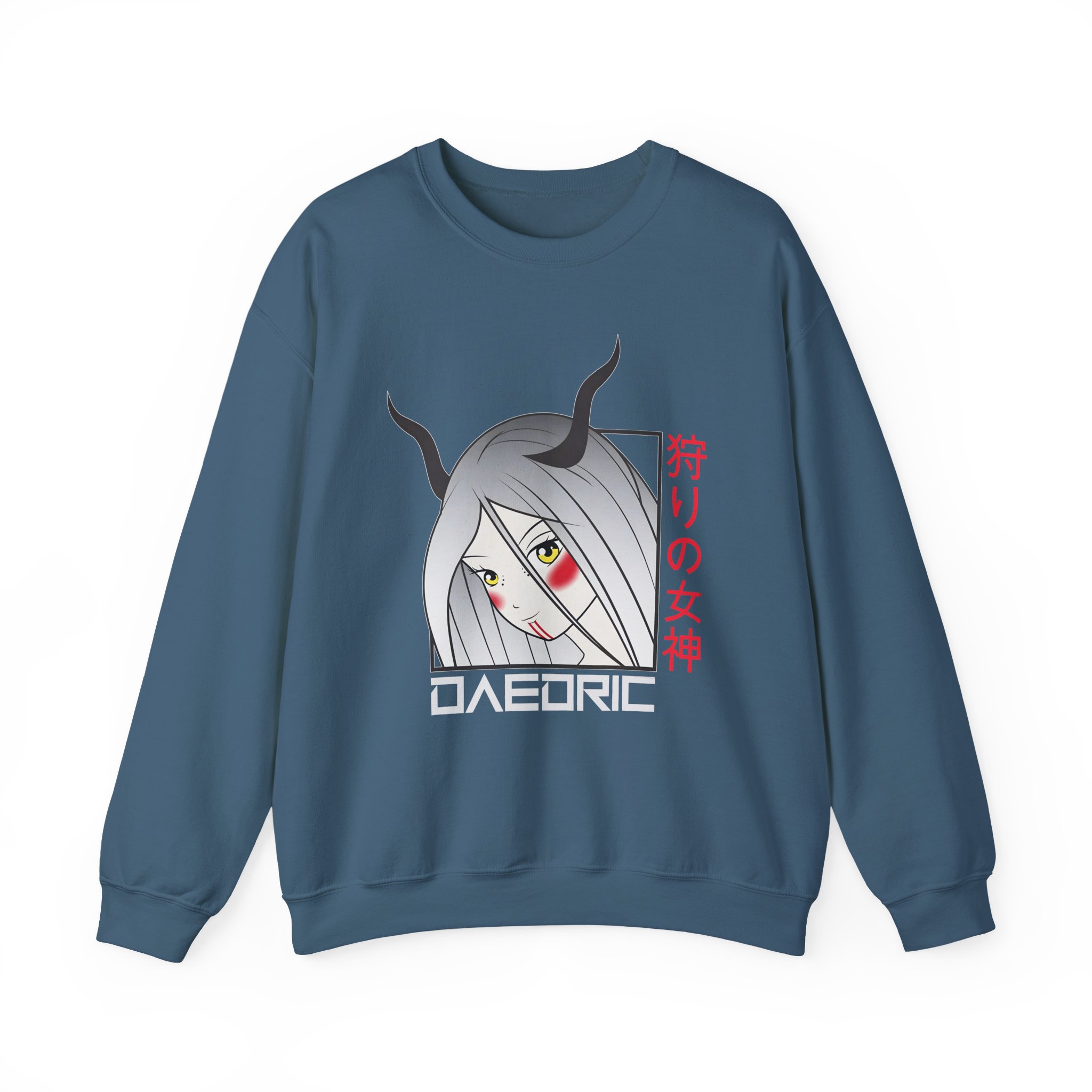 Daedric Goddess of the Hunt Anime Unisex Heavy Blendâ„¢ Crewneck Sweatshirt