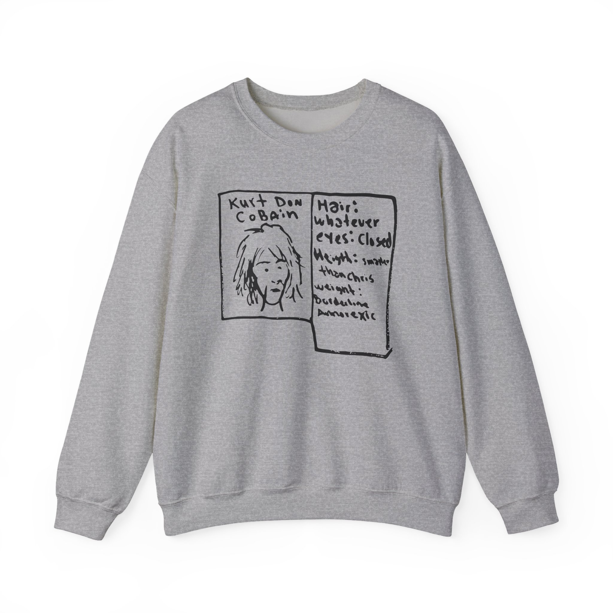 Kurt Cobain Kurt Don Profile Unisex Heavy Blendâ„¢ Crewneck Sweatshirt