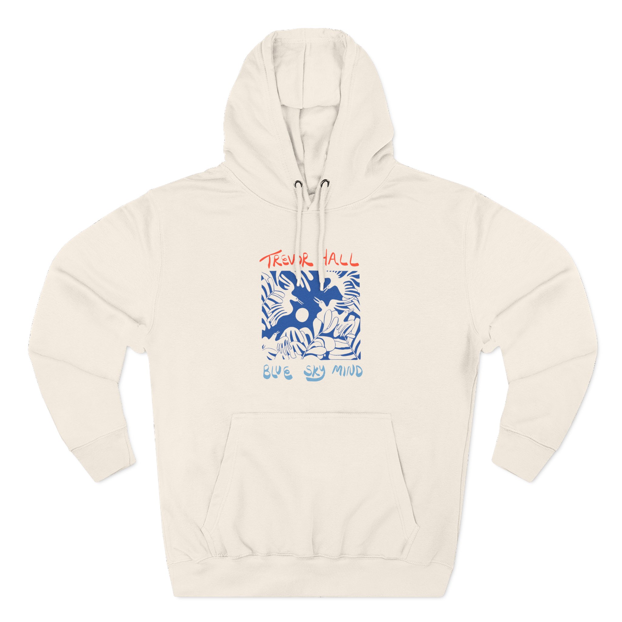 Trevor Hall Blue Sky Mind Birds Three-Panel Fleece Hoodie