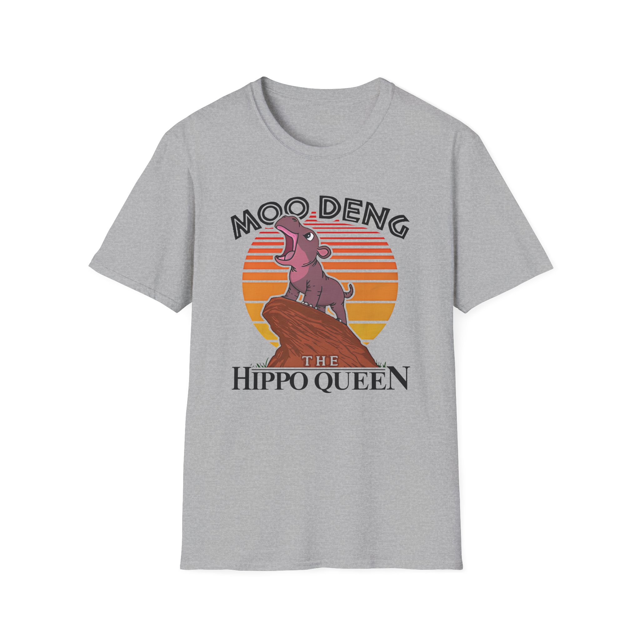 Moo Deng the Hippo Queen Unisex Softstyle T-Shirt