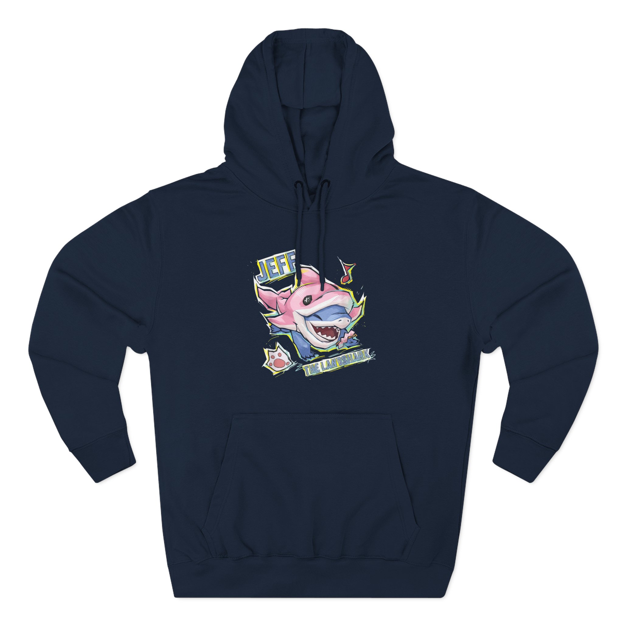 Jeff the Land Shark Three-Panel Fleece Hoodie