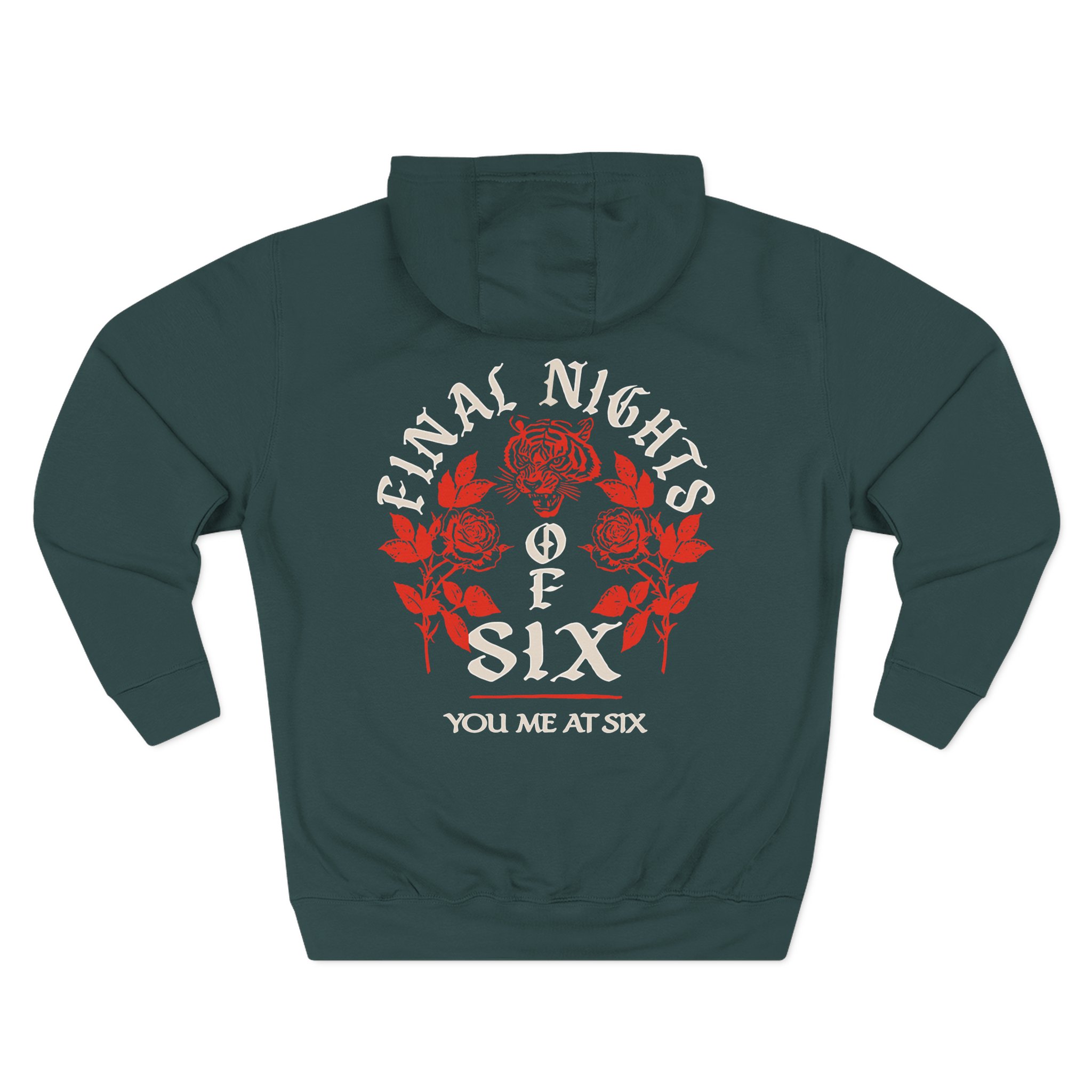 You Me at Six Final Nights of Six Tour Three-Panel Fleece Hoodie