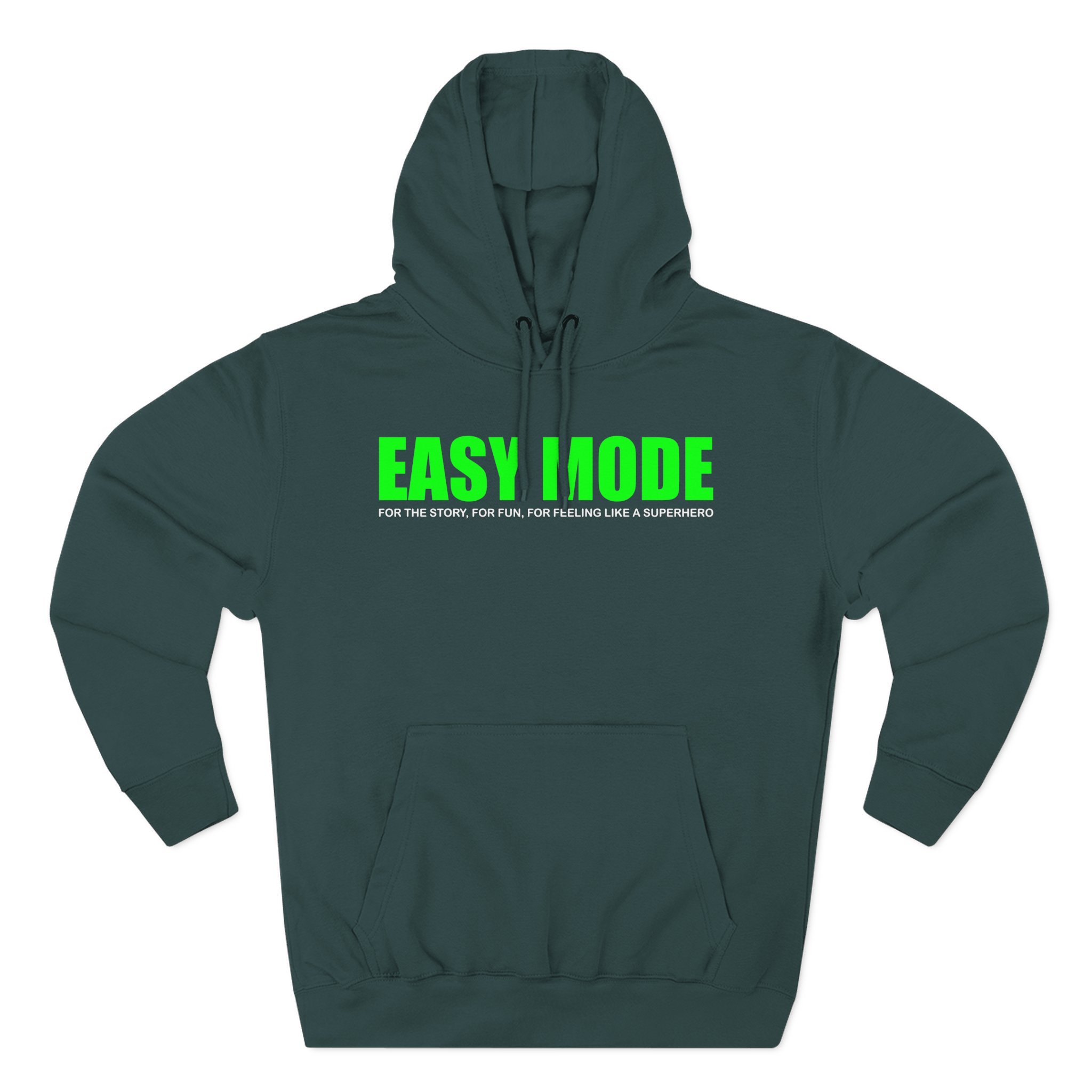 Mandjtv Easy Mode Three-Panel Fleece Hoodie